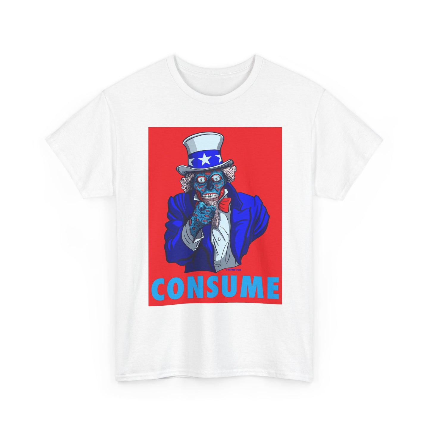 Obey And Consume Graphic T Shirt Vintage Art Unisex Heavy Cotton Tee