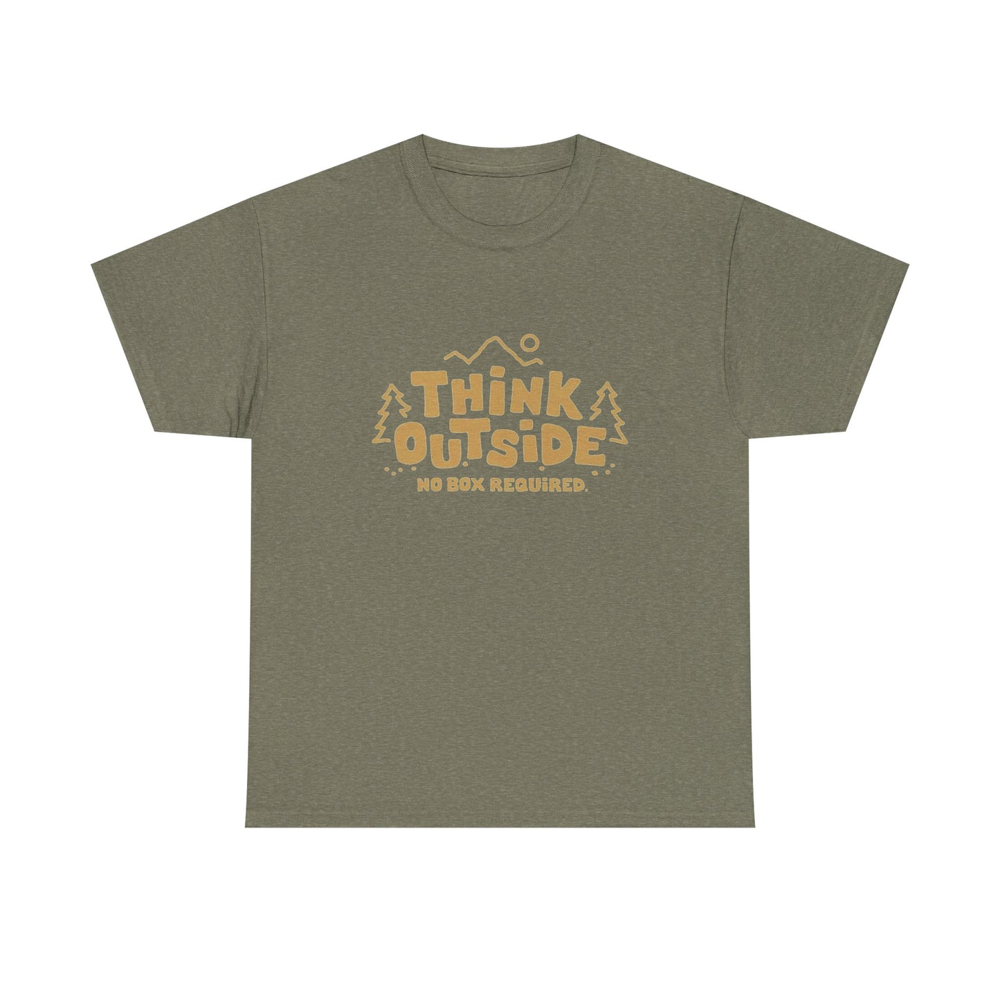 Think Outside No Box Required Graphic T Shirt NEW ADULT
