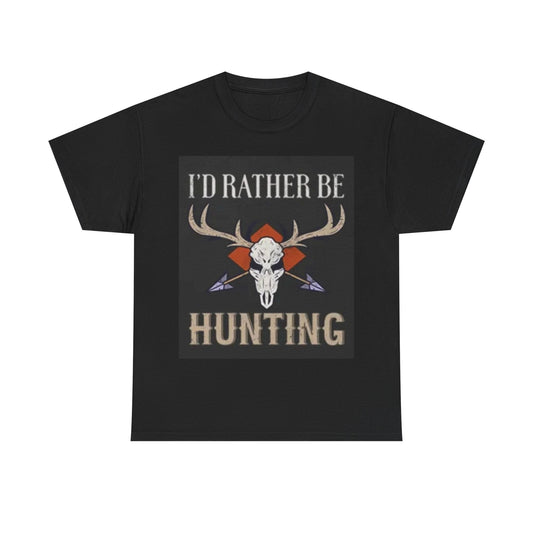 Hunting season T-shirt country guns retro horns bulls Unisex Heavy Cotton Tee