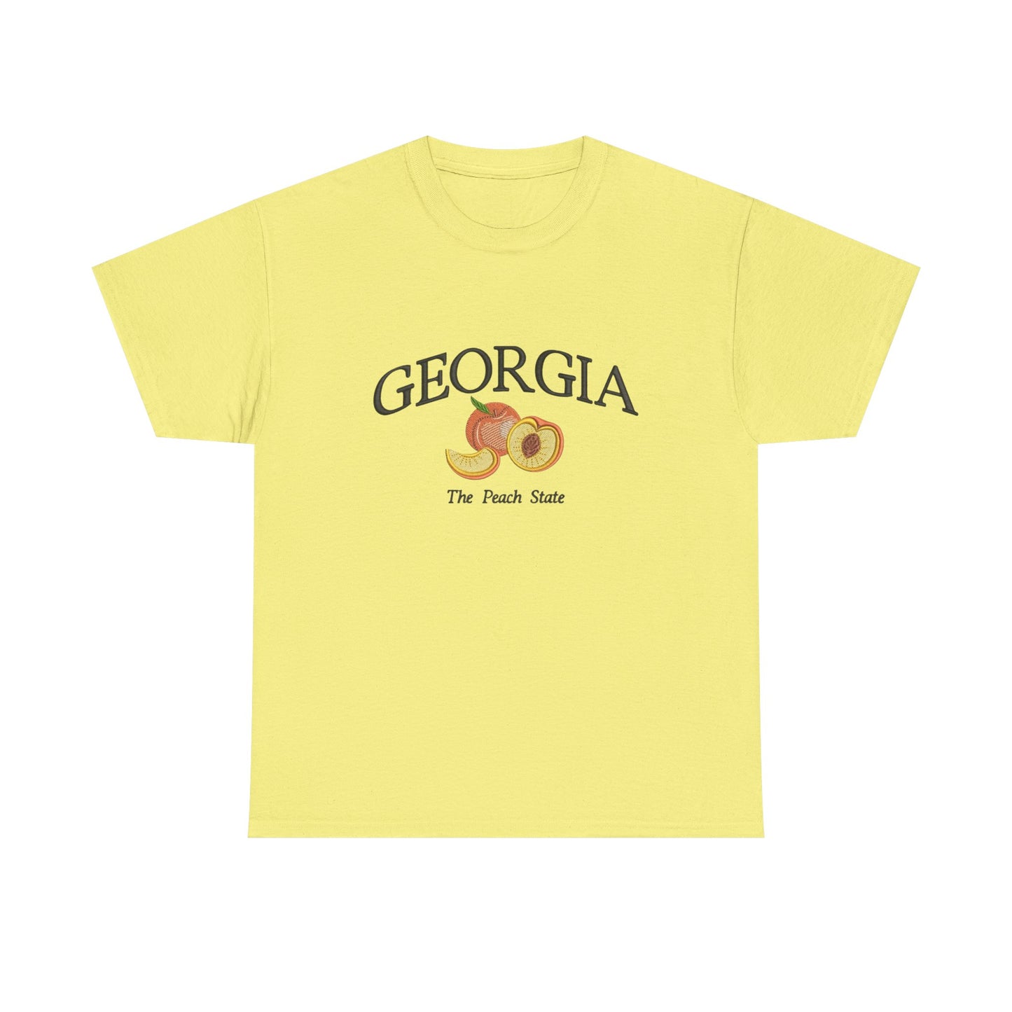 Georgia The Peach State Graphic T Shirt NEW Unisex Heavy Cotton Tee