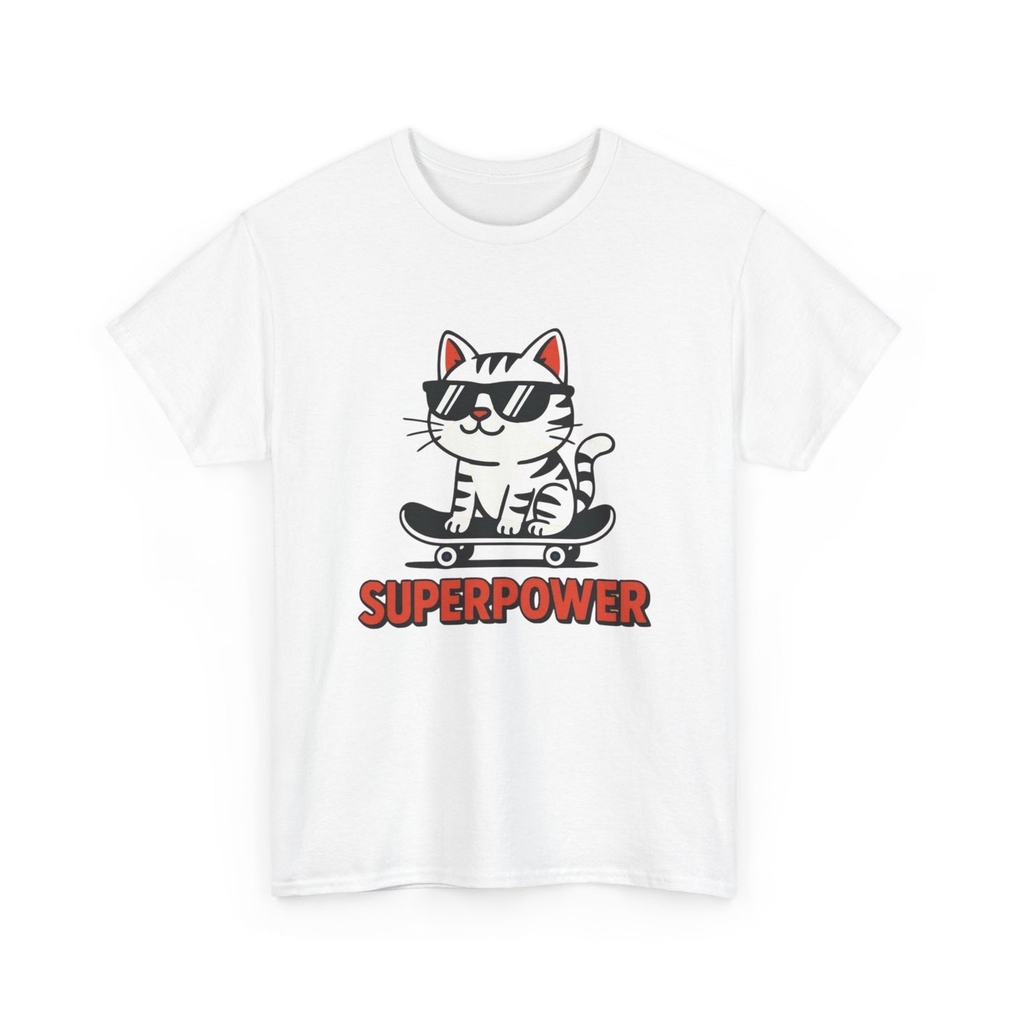 Sure power Funny Cat Graphic T Shirt ADULT NEW
