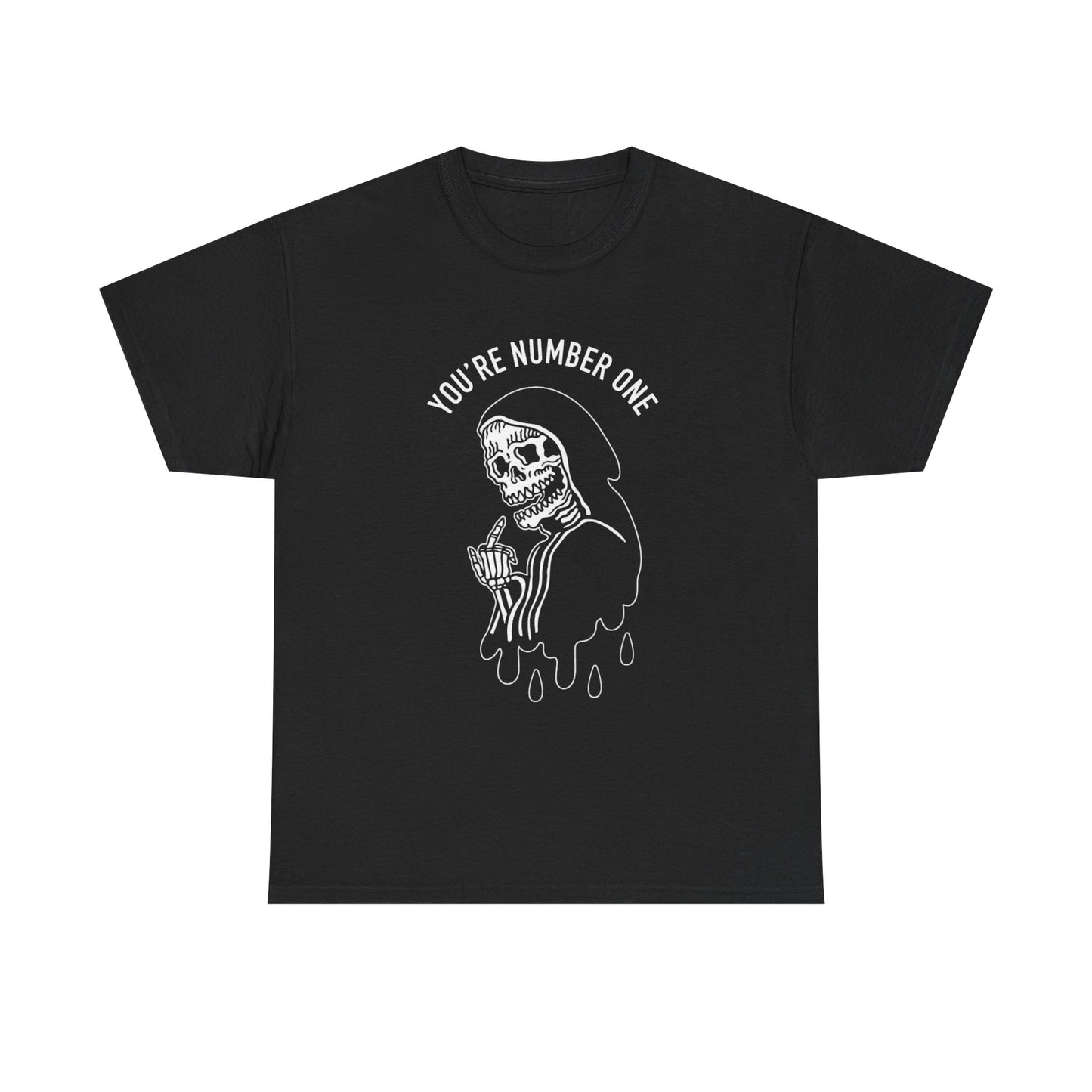 Funny Grim Reaper Graphic T Shirt Unisex Heavy Cotton Tee