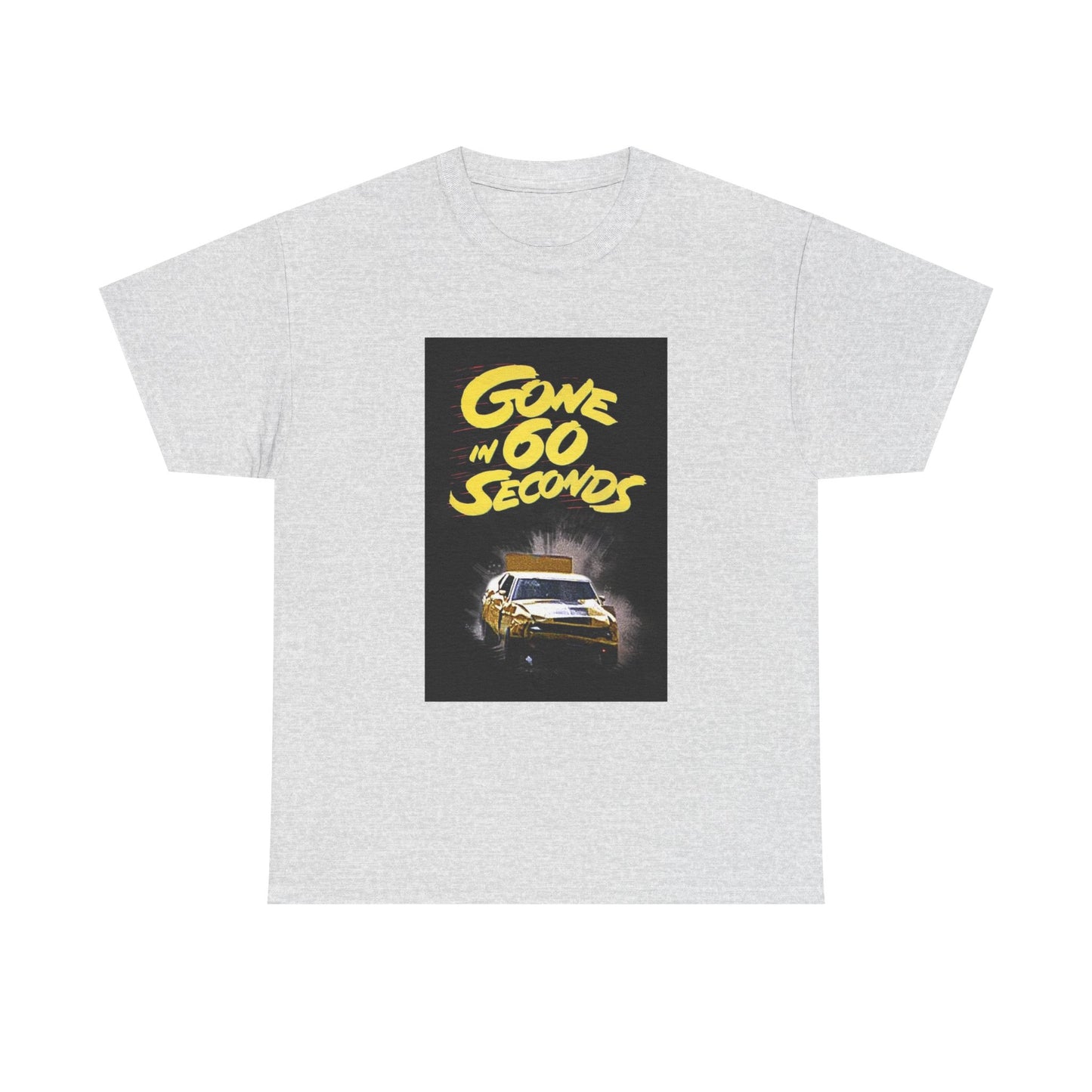 Gone in 60 Seconds Tshirt Vintage Ford Mustang Retro Poster Unisex Heavy Cotton