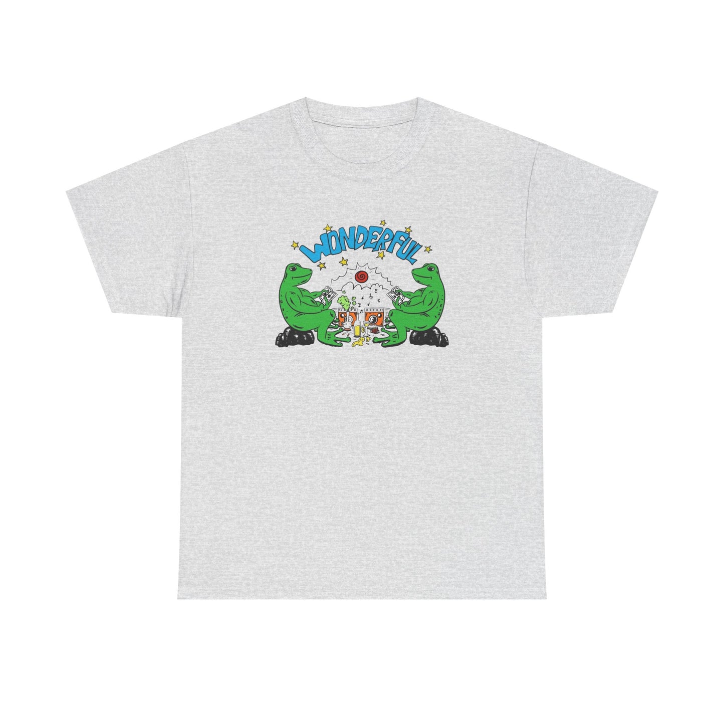 Wonderful Frog Life Graphic T-Shirt Unisex Heavy Cotton Tee