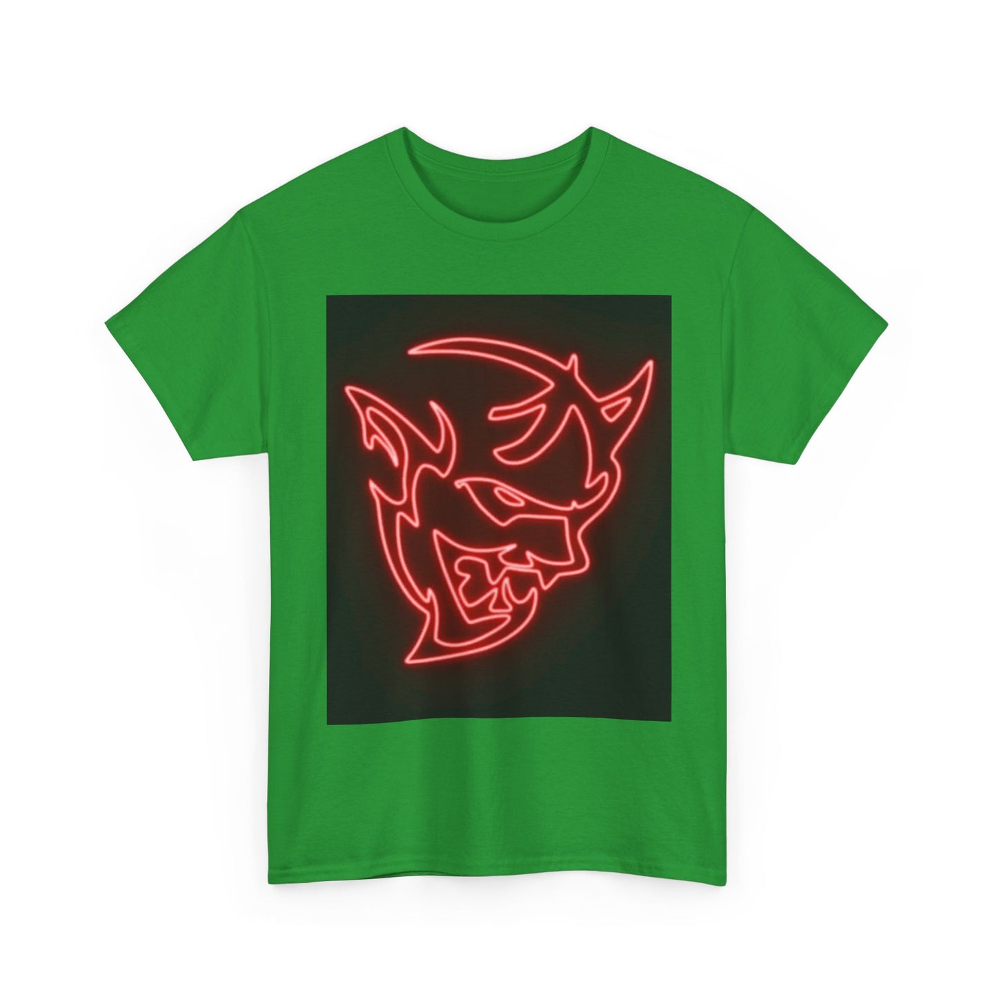 Dodge Demon Tshirt Hellcat Charger Logo Challenger Mopar Unisex Heavy Cotton Tee