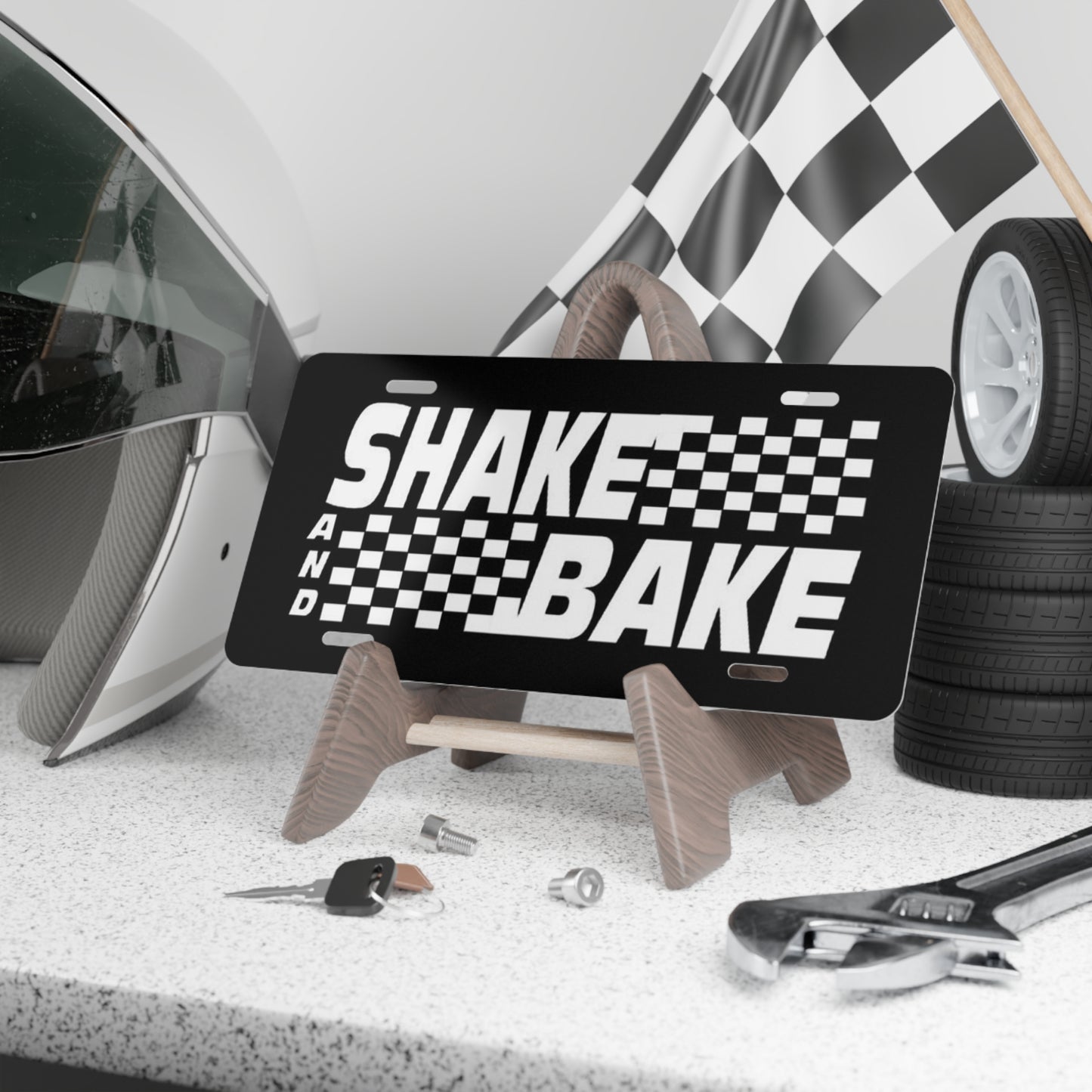 Shake And Bake Talladega Nights Movie Vanity License Plate Funny