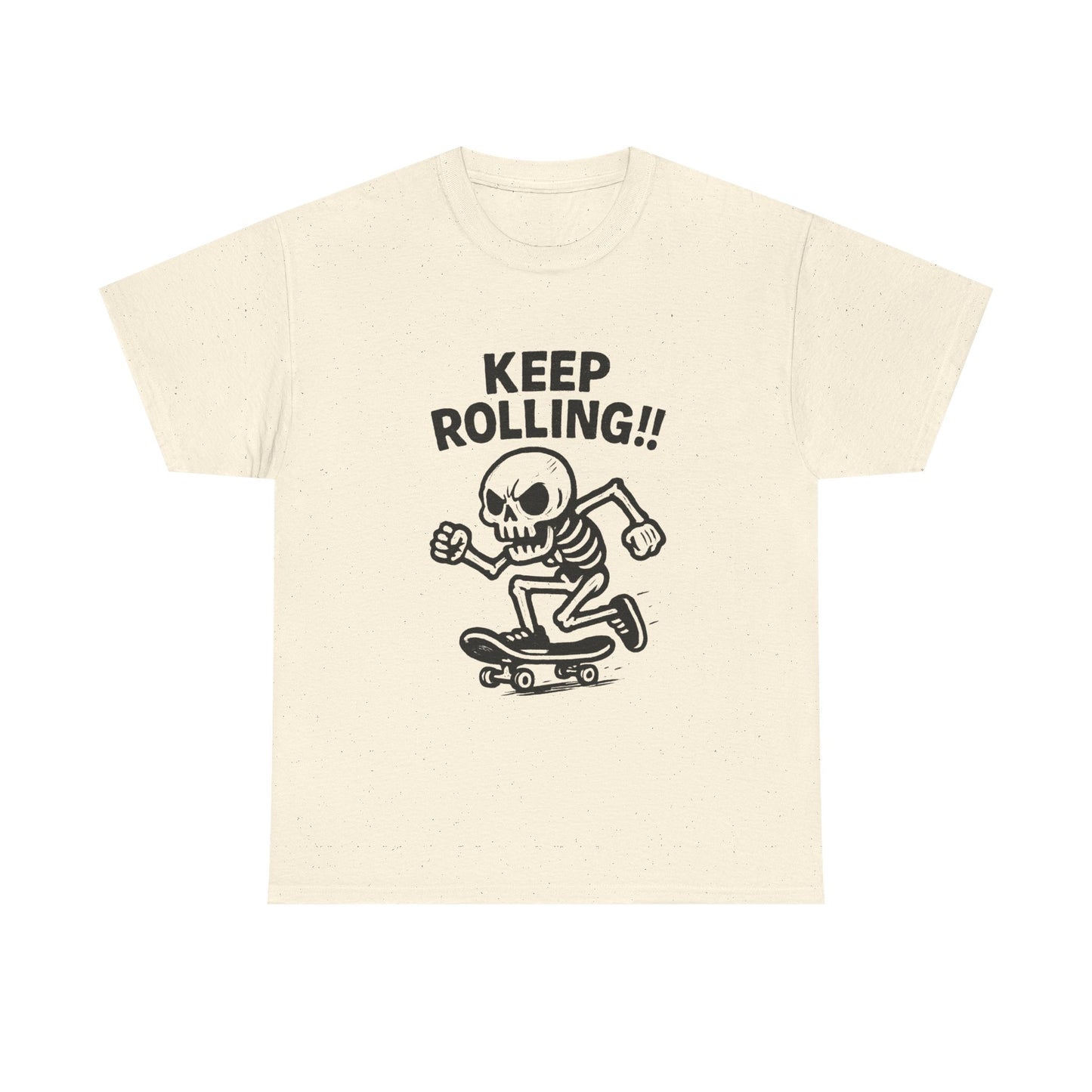 Keeping Rolling Skateboarding SB Graphic T-Shirt Comfy Cotton Tee Brand NEW
