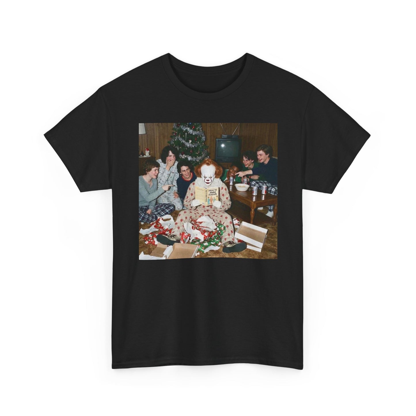 IT Horror Christmas Funny Graphic T Shirt NEW Unisex Heavy Cotton Tee