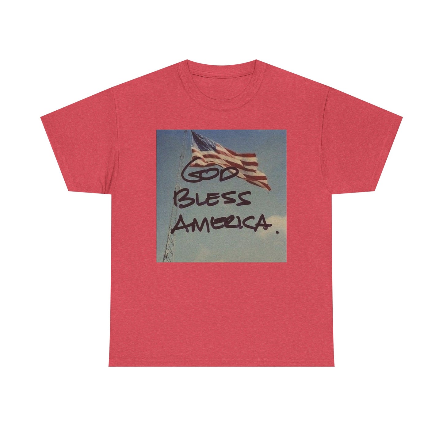 God Bless America Graphic T Shirt Unisex Heavy Cotton Tee