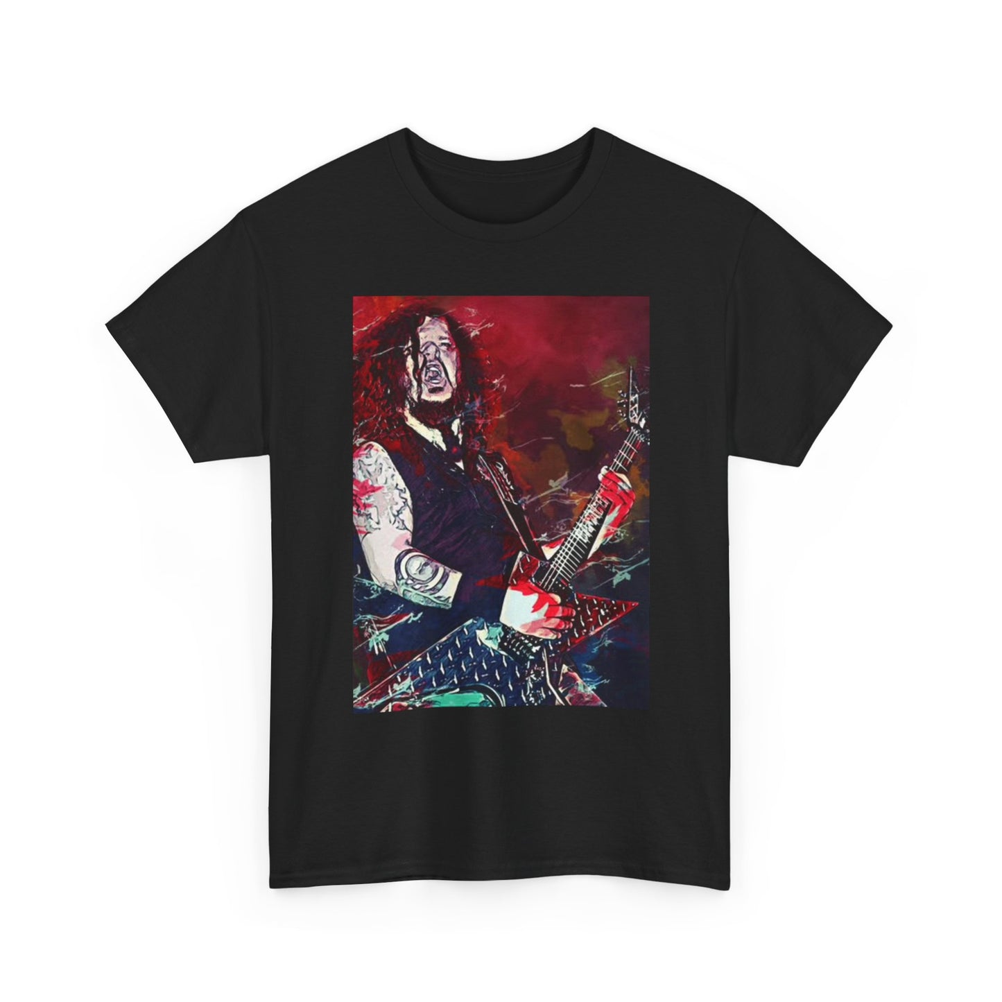 Dimebag Darrell Graphic T Shirt Vintage Poster Rock Merch Unisex Heavy Cotton