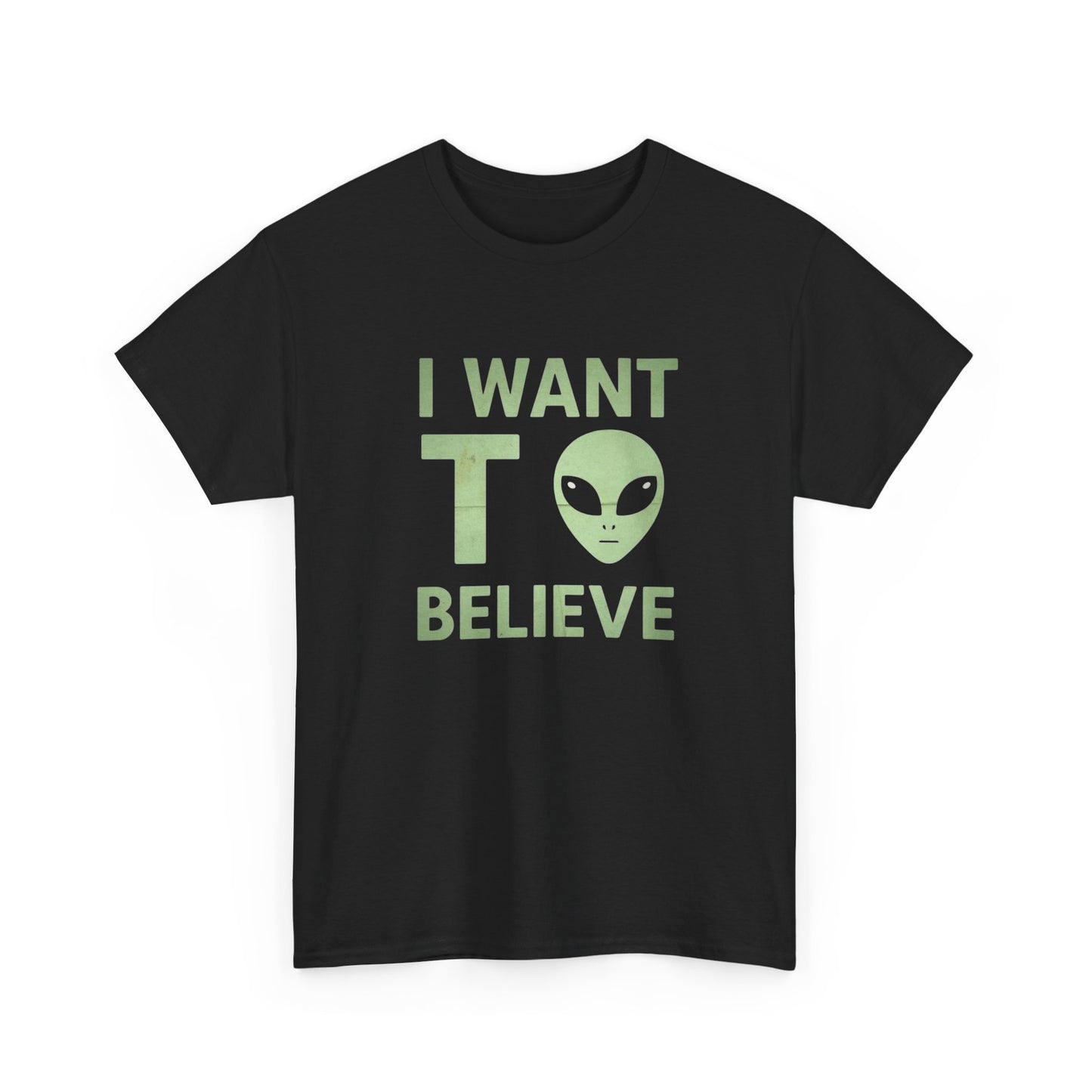 I Want To Believe In Aliens Graphic T Shirt NEW Adult Tee
