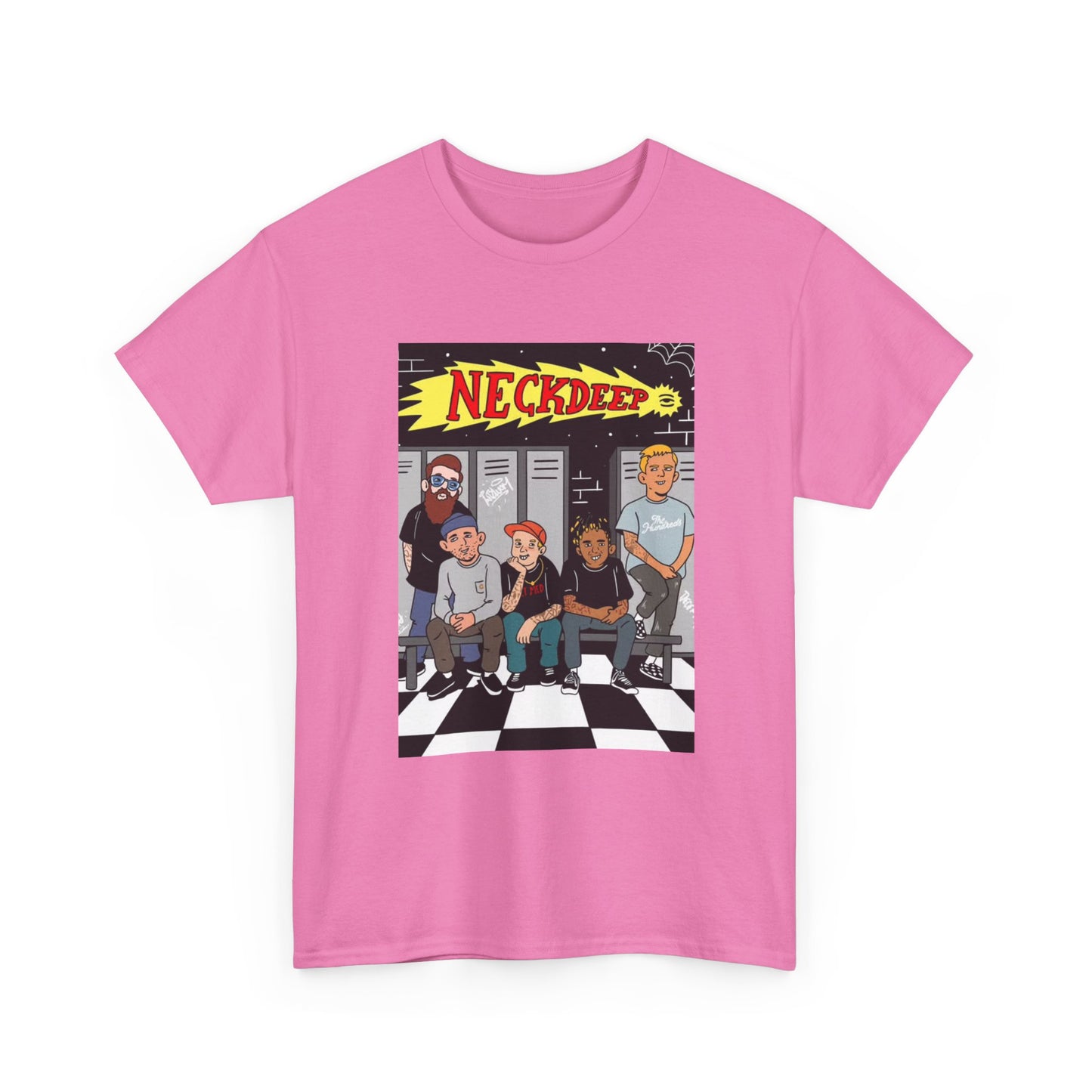 Neck Deep Tshirt Punk Rock UK retro Album art Unisex Heavy Cotton Tee