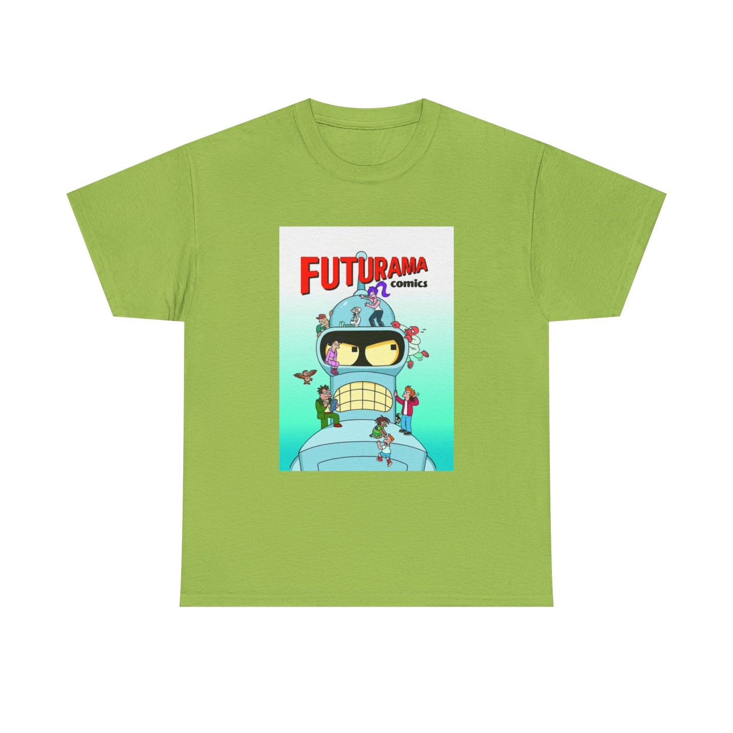 Futurama Shirt Bender Tv Series Graphic Funny Cartoon Unisex Heavy Cotton Tee