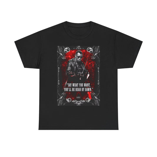 Blade Tshirt Vintage Vampire Movie Poster Retro Unisex Heavy Cotton Tee