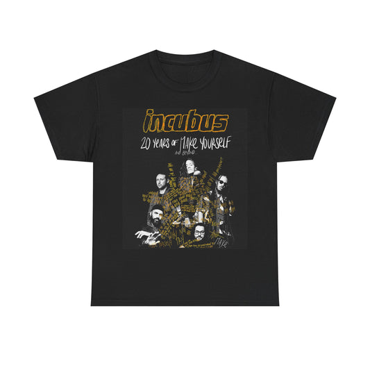 Incubus T-shirt vintage band rock metal concert retro Unisex Heavy Cotton Tee