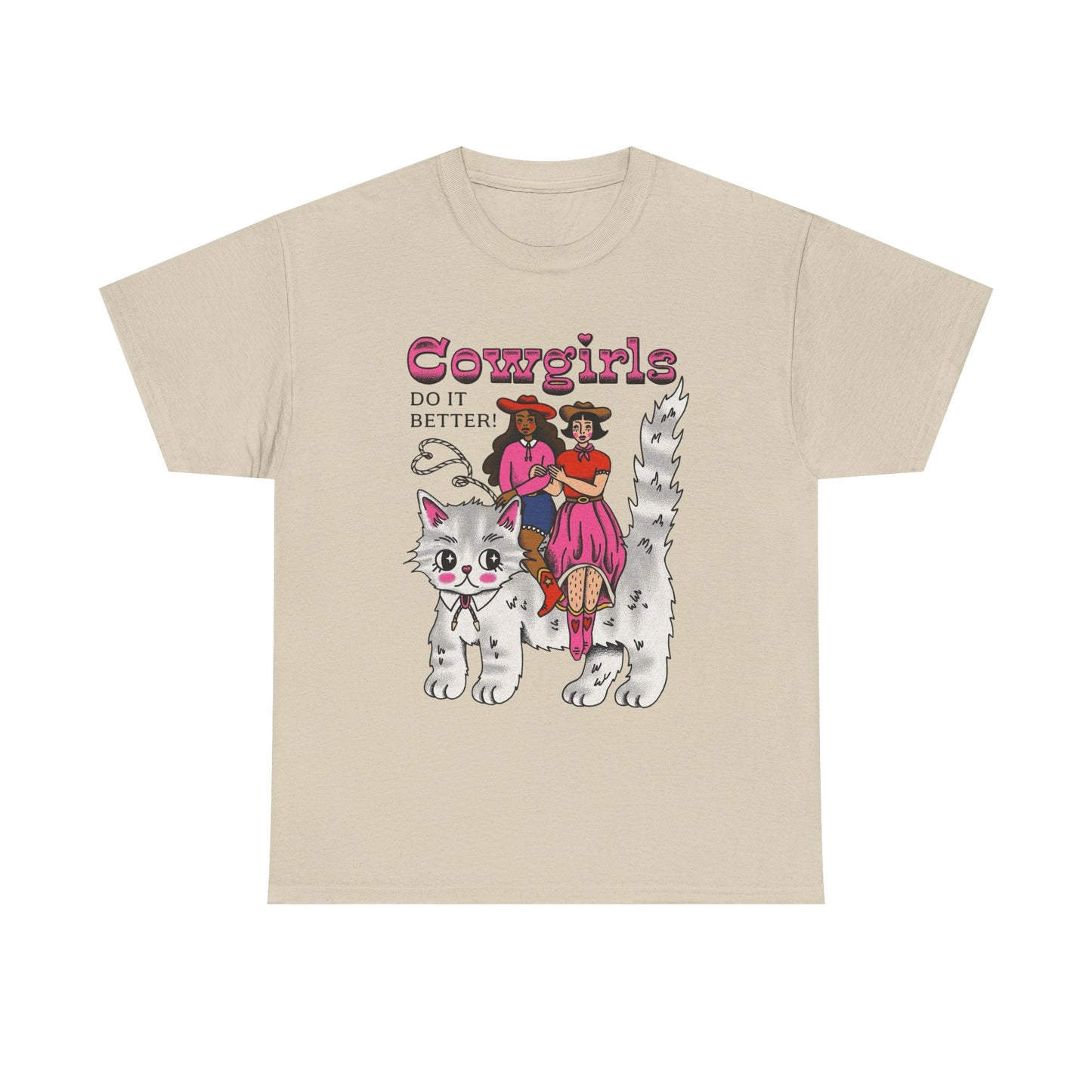 Cowgirls Do It Better Graphic T-Shirt Unisex Heavy Cotton Tee Gift NEW