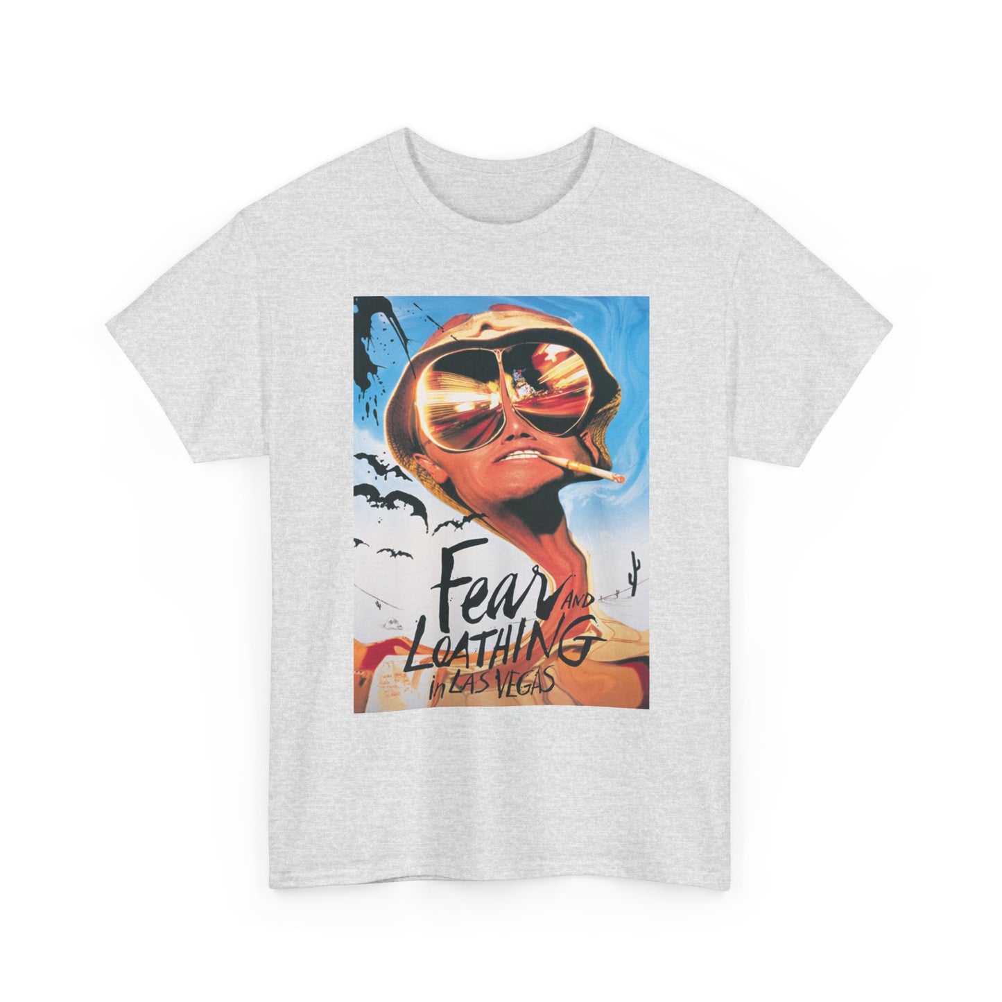 Fear And Loathing T Shirt Vintage Retro Movie Poster Unisex Heavy Cotton Tee