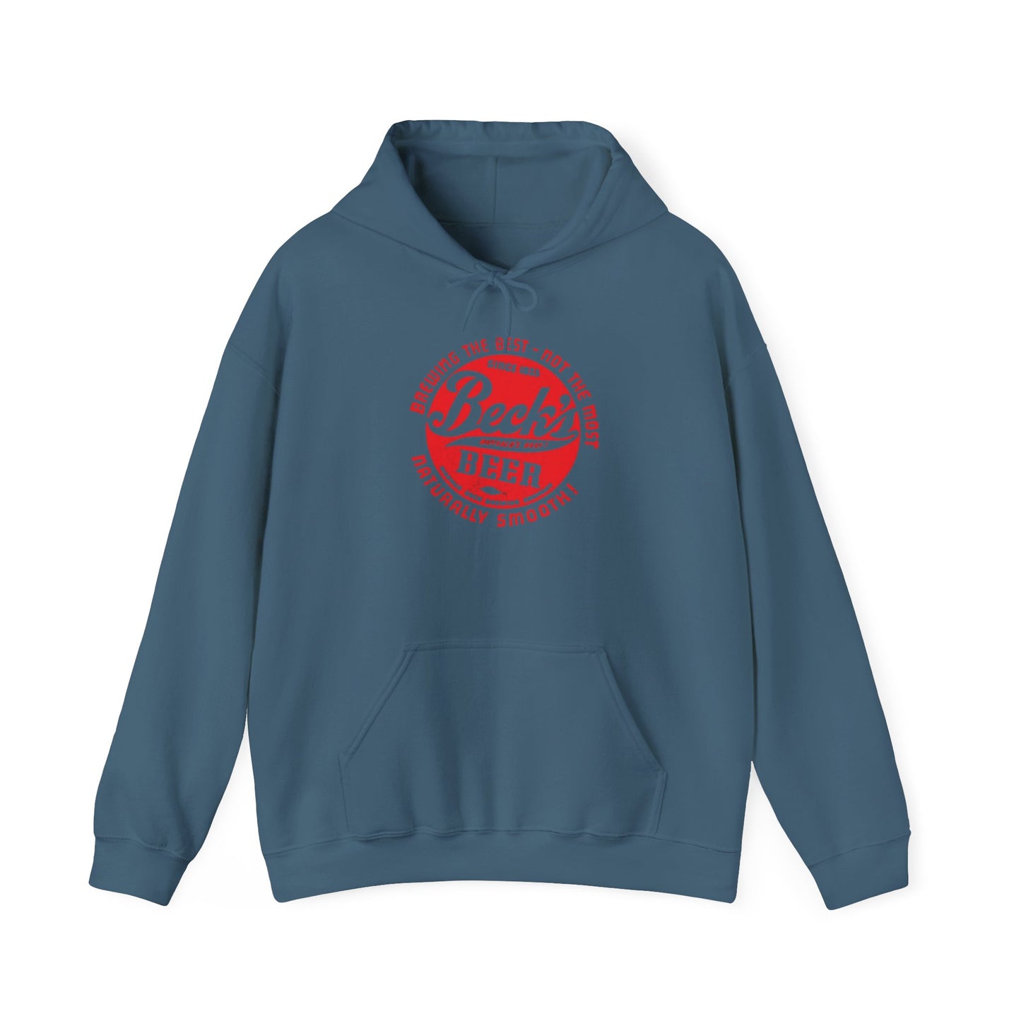 Becks Beer Graphic Hoodie Retro Unisex Heavy Blend™ Hooded Sweatshirt