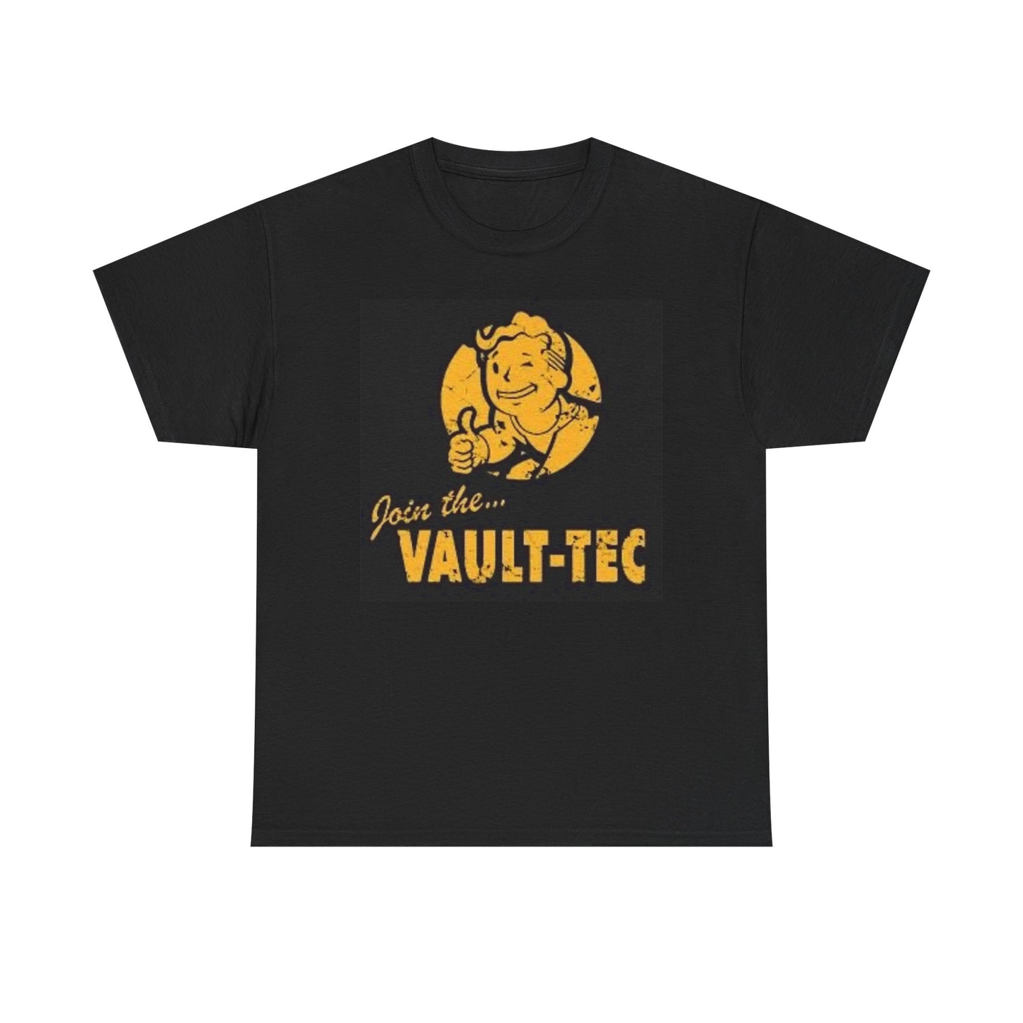 Fallout Graphic T Shirt Vintage Join The Vault Tec Retro Unisex Heavy Cotton Tee