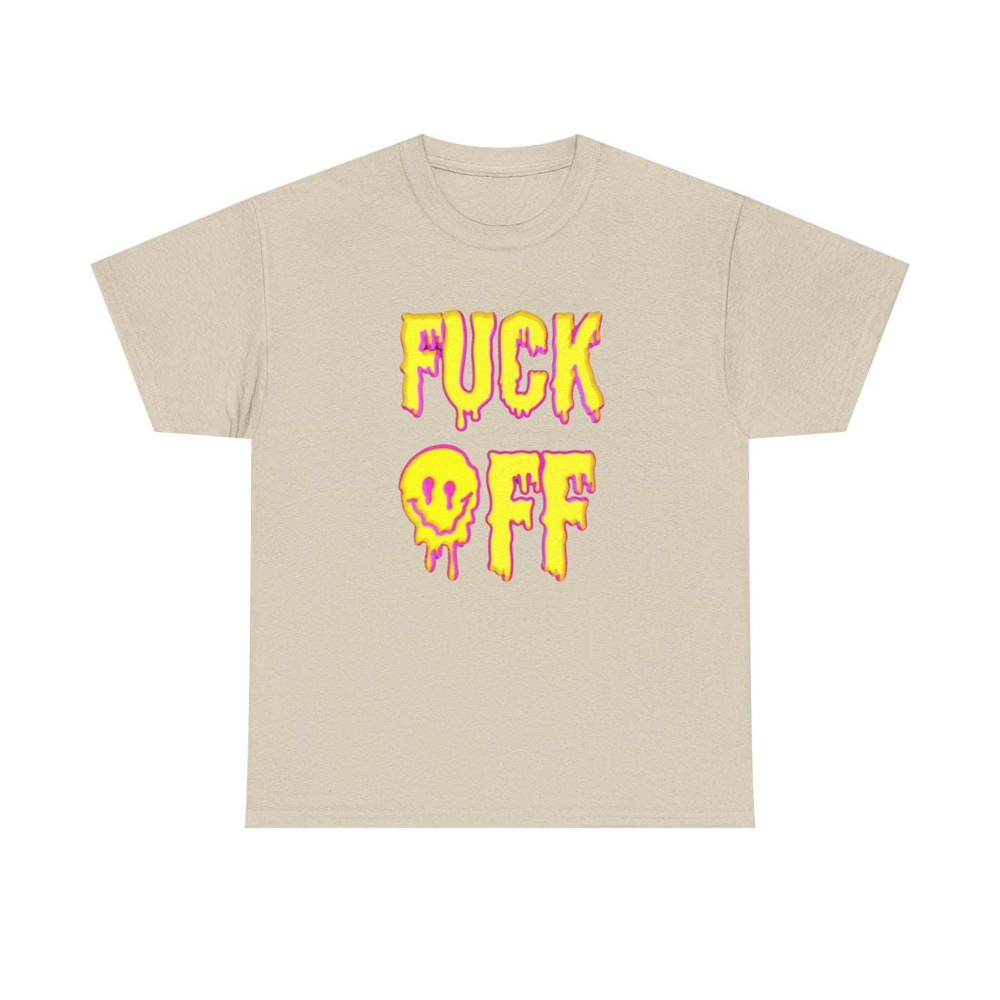 F Off Groovy Trippy Vibes Graphic T Shirt Unisex Heavy Cotton Tee
