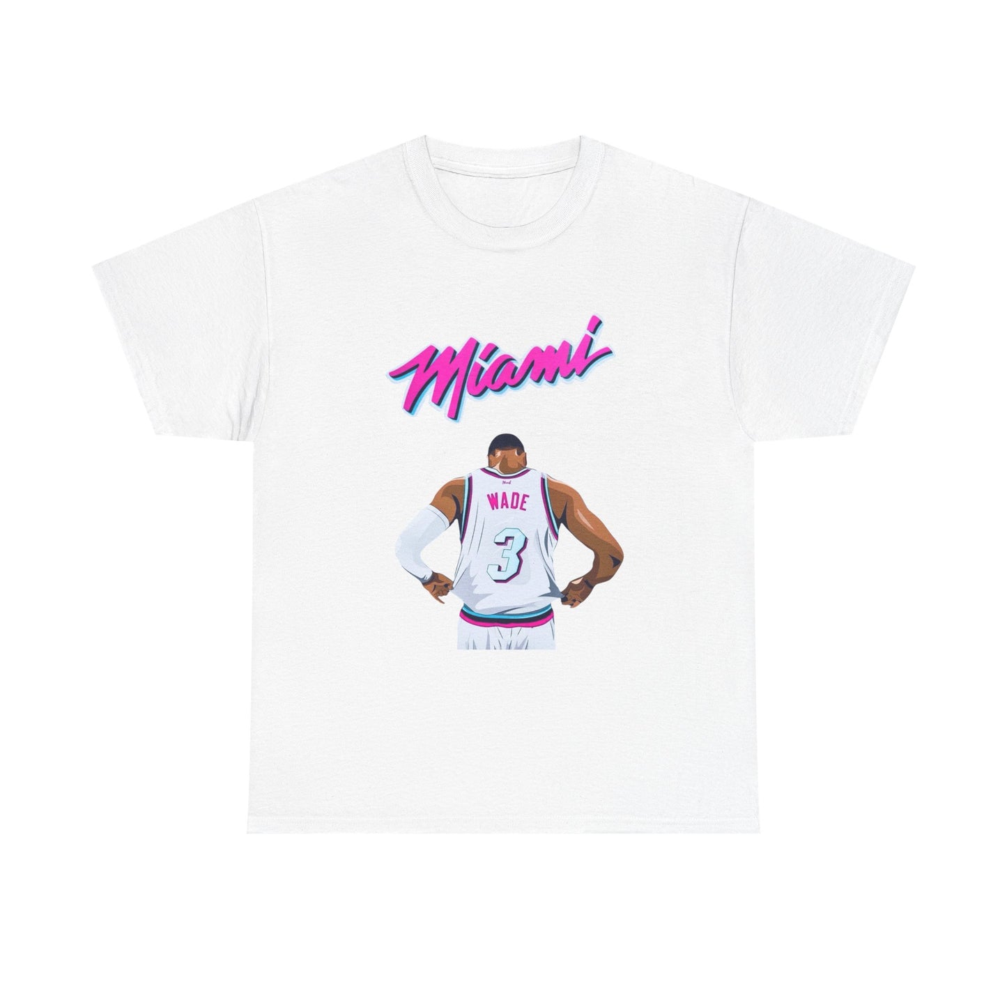 Miami D Wade T Shirt Unisex Heavy Cotton Vintage Gift NEW