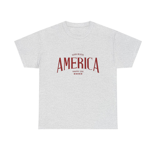 God Bless America Graphic T Shirt NEW ADULT Unisex Heavy Cotton Tee