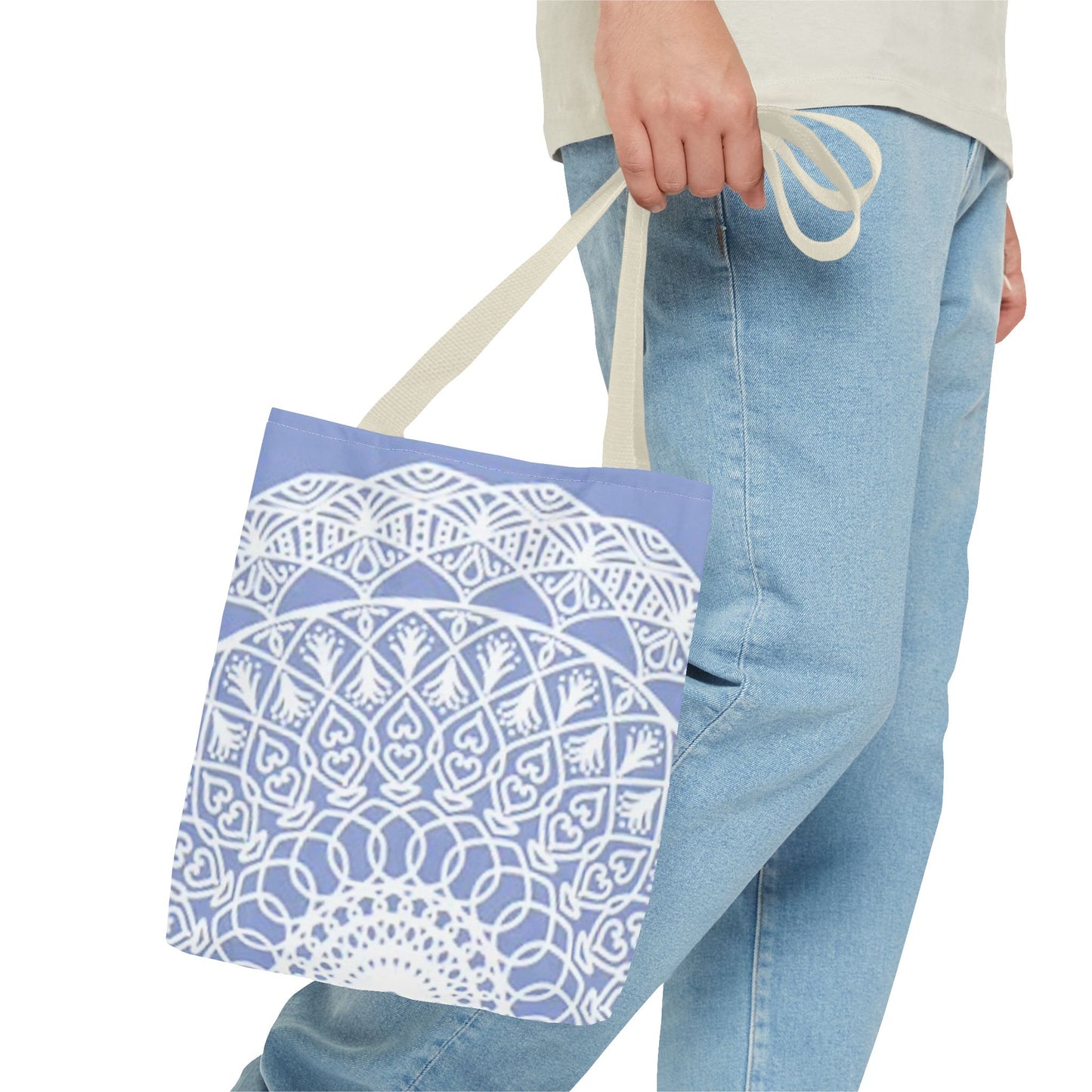 Light Blue And White Multi Color BRAND NEW MODERN Tote Bag (AOP)