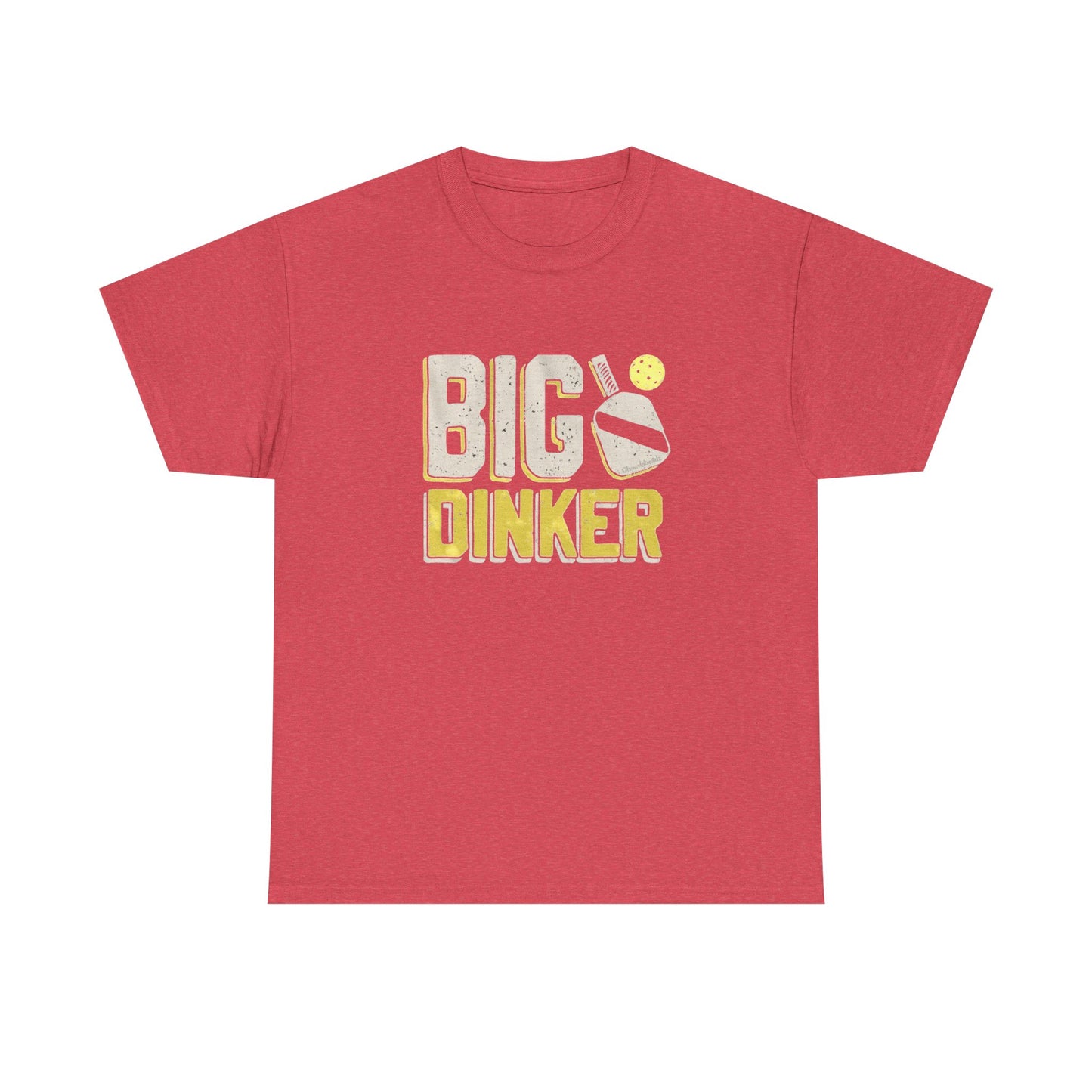 Big Dinker Pickle Ball Graphic T Shirt NEW Unisex Heavy Cotton Tee