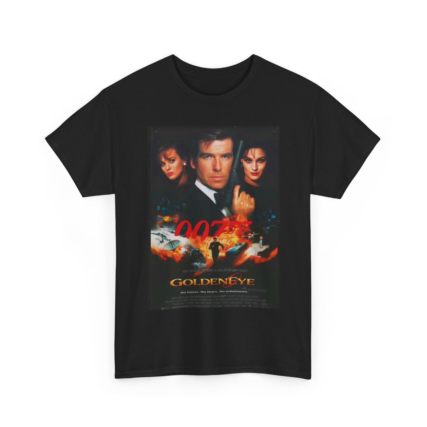 Golden Eye Tshirt Retro 007 n64 Vintage Graphic Retro Unisex Heavy Cotton Tee
