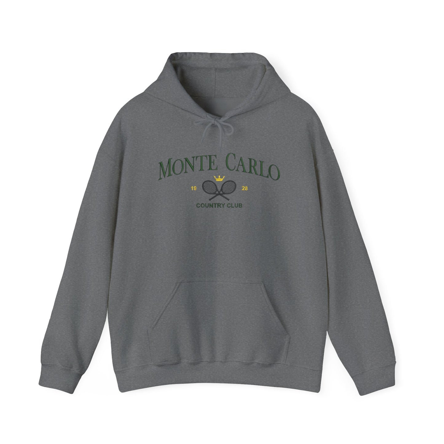 Monte Carlo Country Club Graphic Hoodie Heavy Blend Sweatshirt NEW