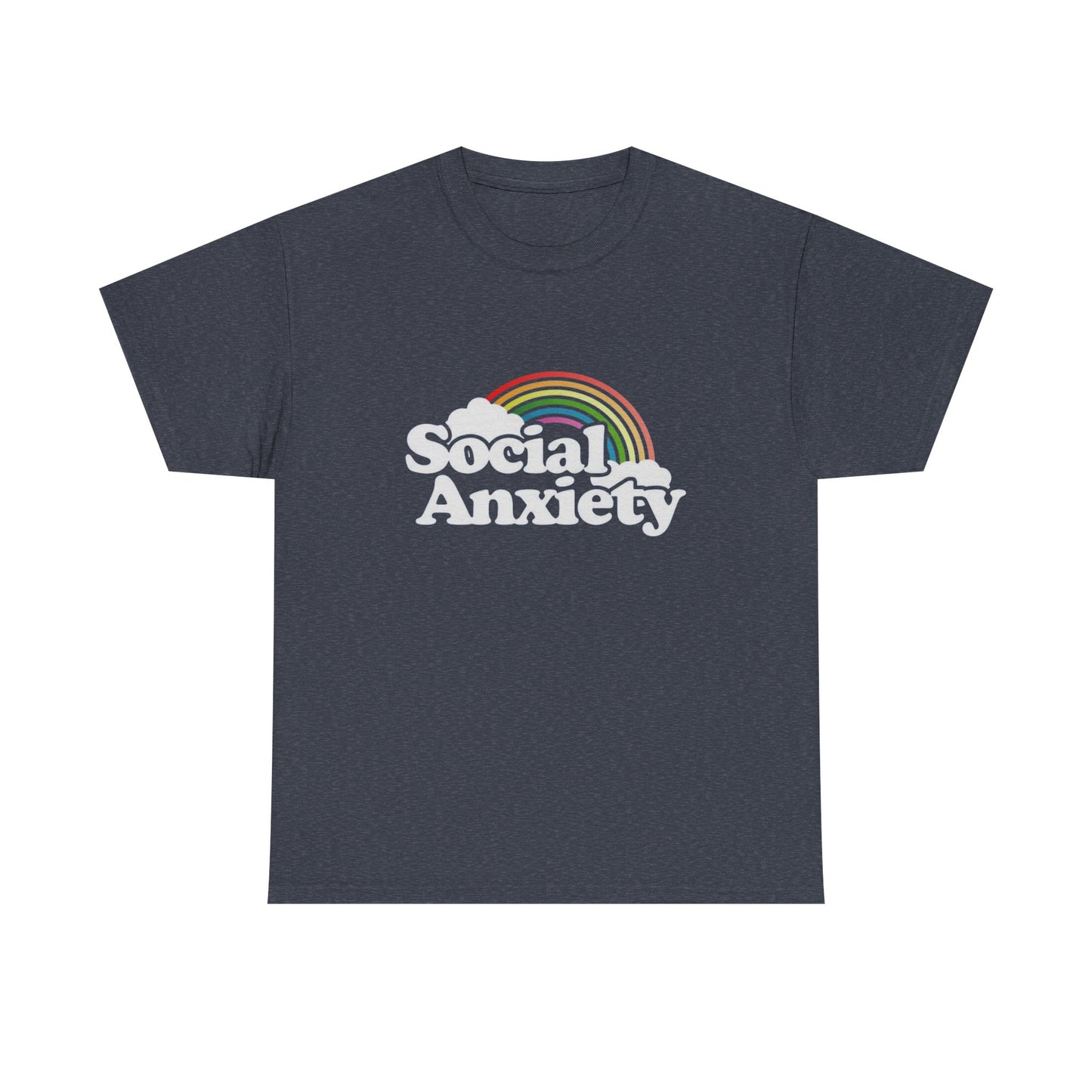 Social Anxiety MULTIPLE COLORS Graphic T Shirt NEW Adult Tee