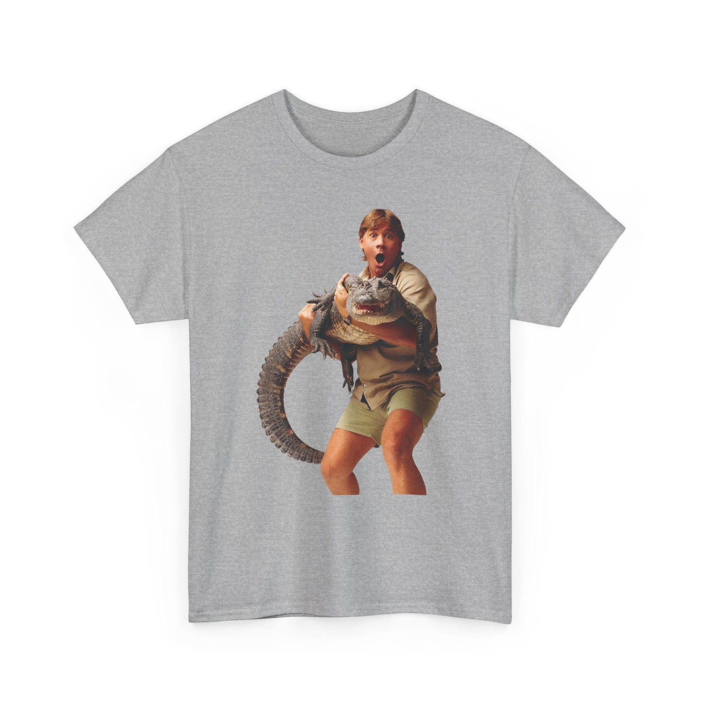 Crocodile Hunter Funny Retro 90's Graphic T Shirt Unisex Heavy Cotton Tee