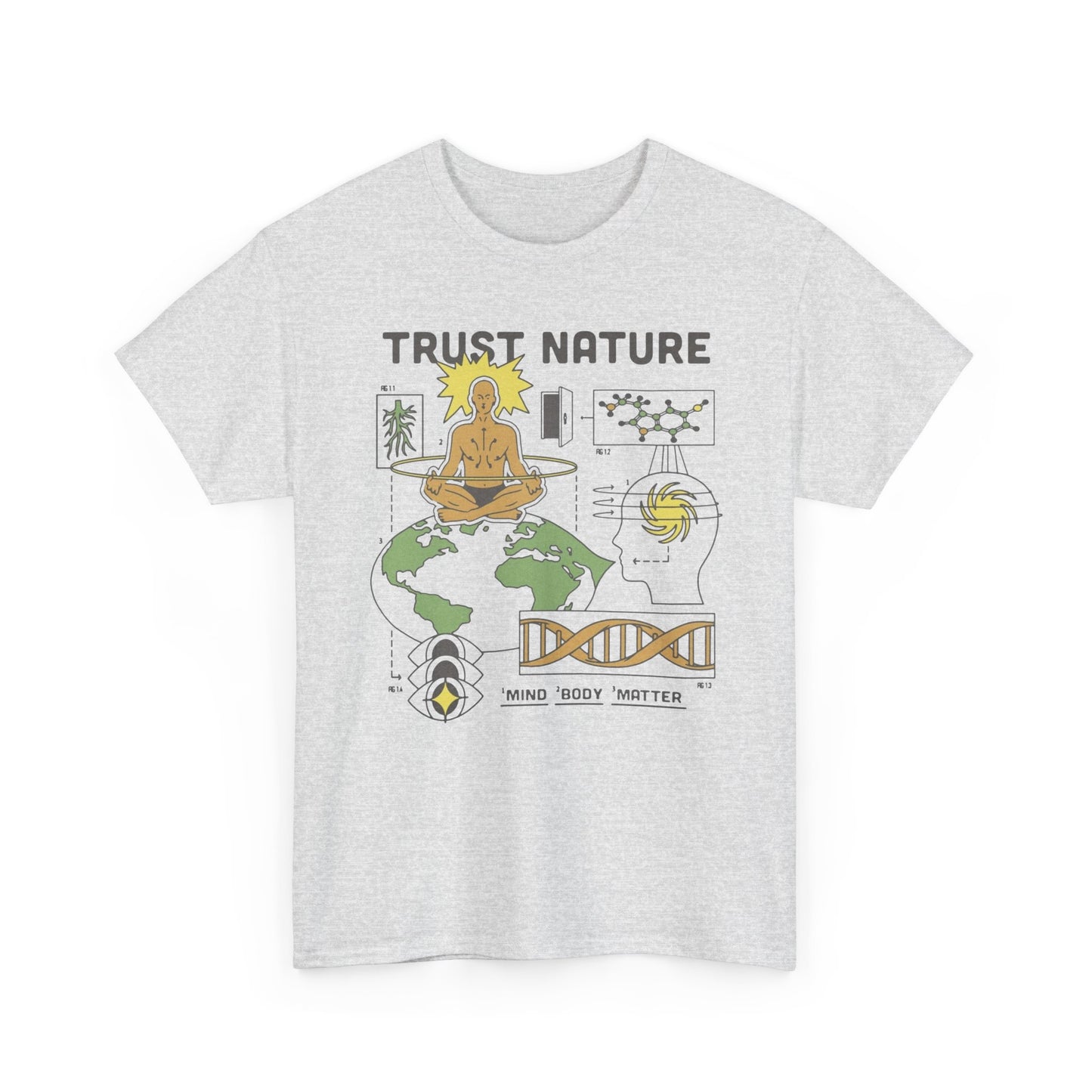 Trust Nature Graphic T Shirt NEW ADULT TEE VINTAGE