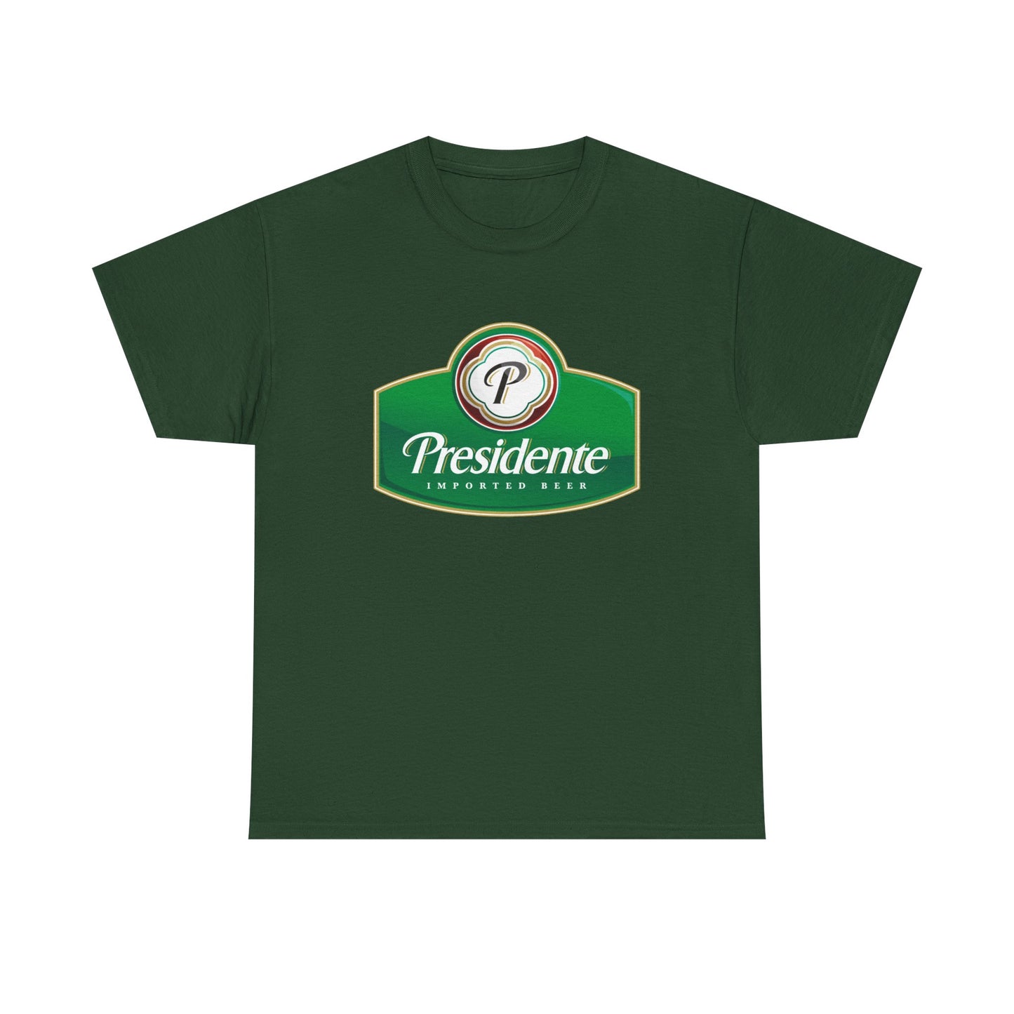 Presidente Beer Logo Shirt Retro Poster Unisex Heavy Cotton Tee