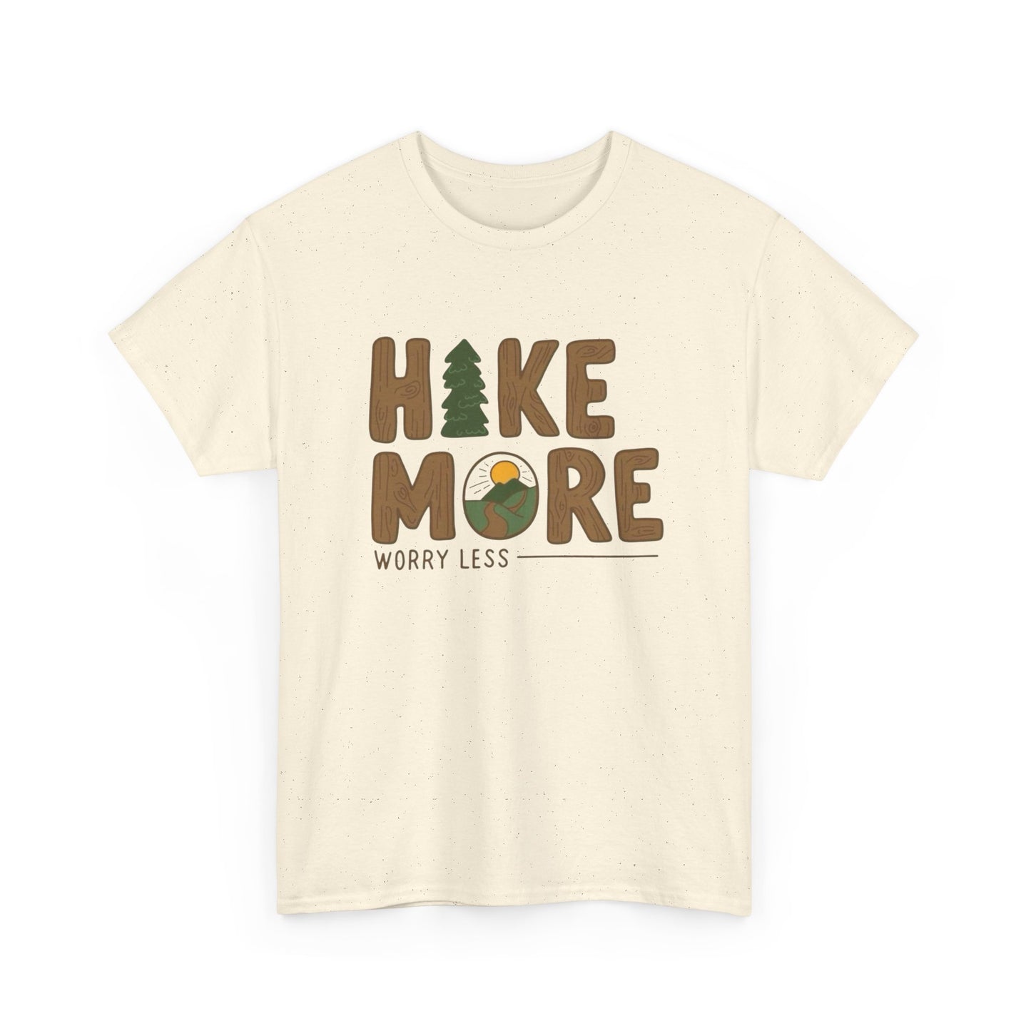 Hike More Worry Less Graphic T Shirt NEW ADULT TEE VINTAGE