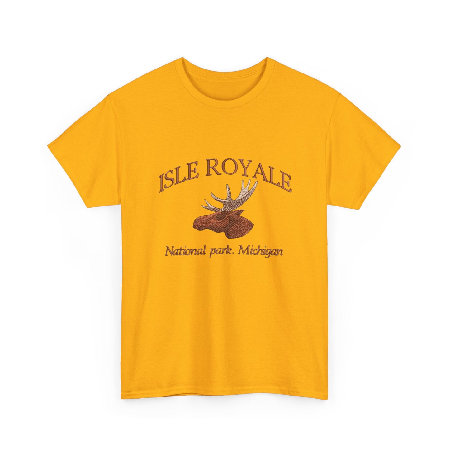 Isle Royale Michigan Graphic T Shirt NEW Unisex Heavy Cotton Tee