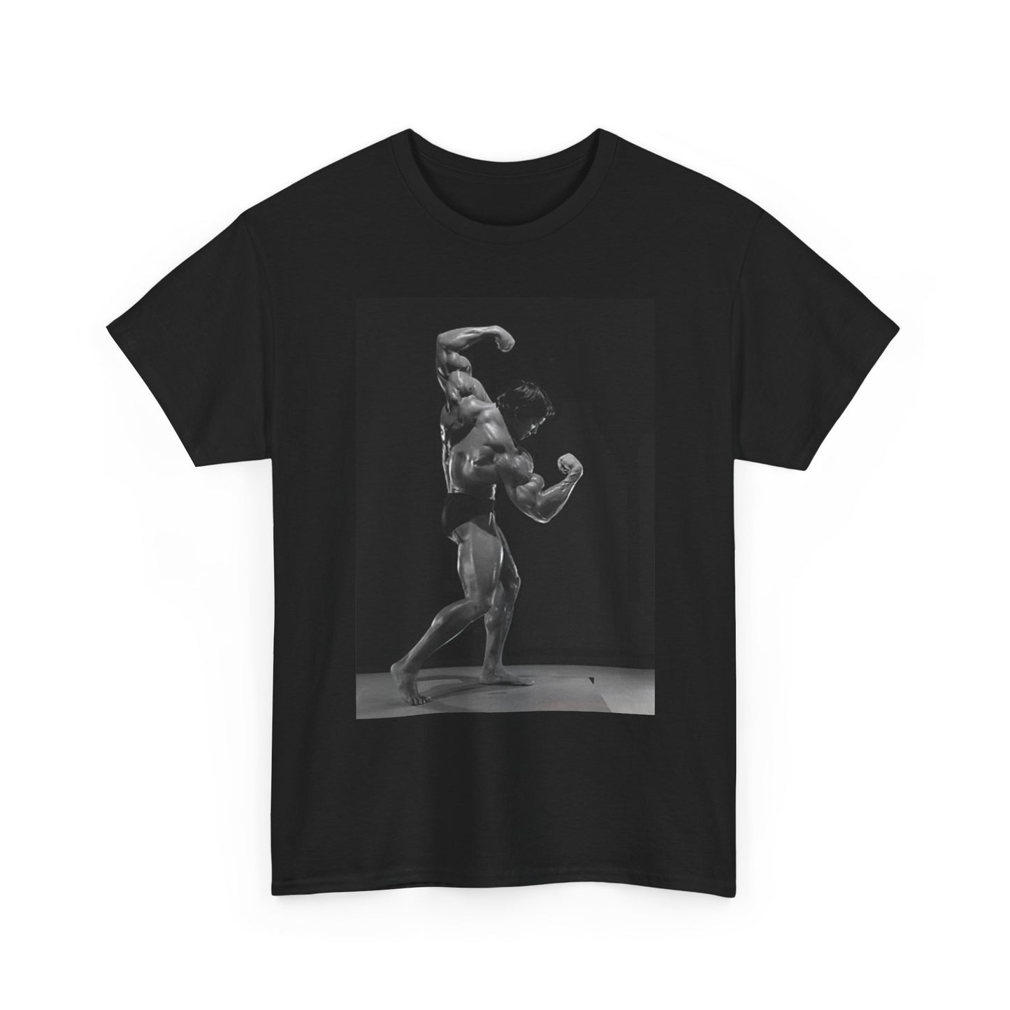 Arnold Graphic T Shirt Retro GOLDS Gym Gear Unisex Heavy Cotton Tee