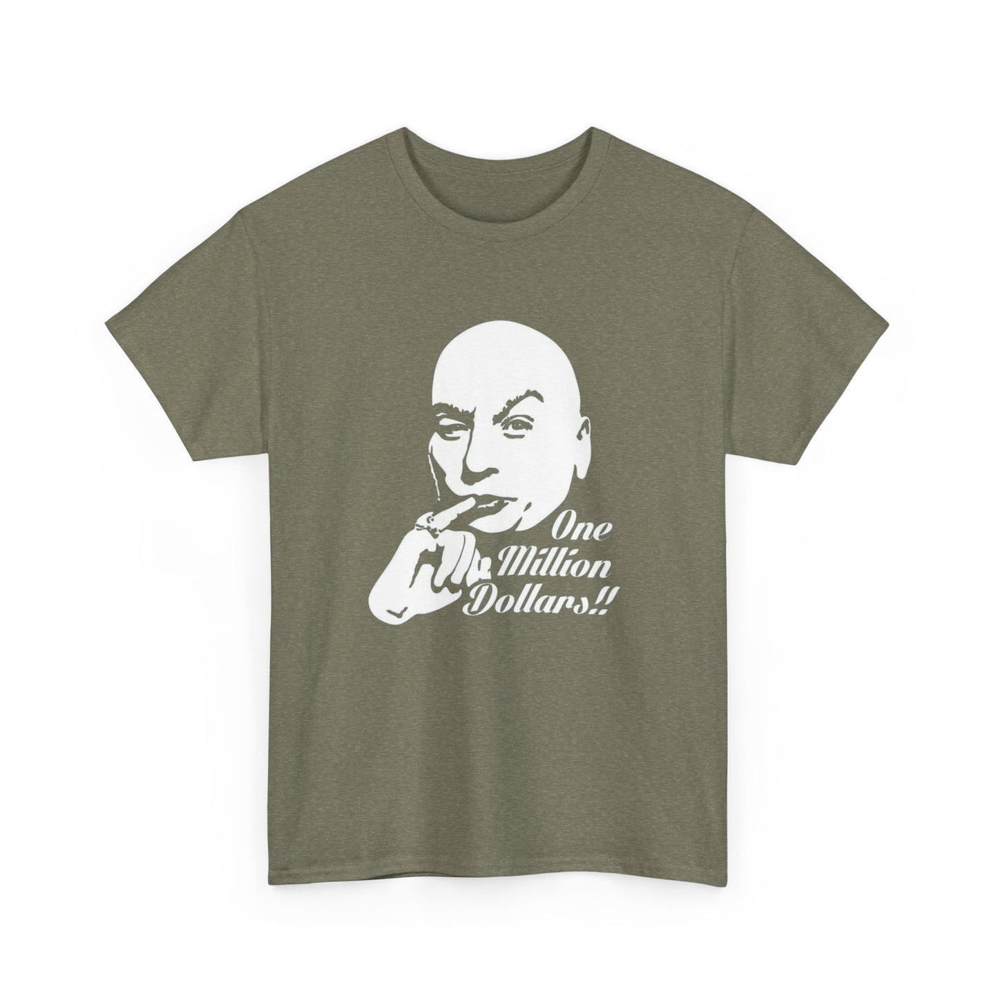Dr Evil Funny Austin Powers Graphic T Shirt NEW Adult Unisex Heavy Cotton Tee