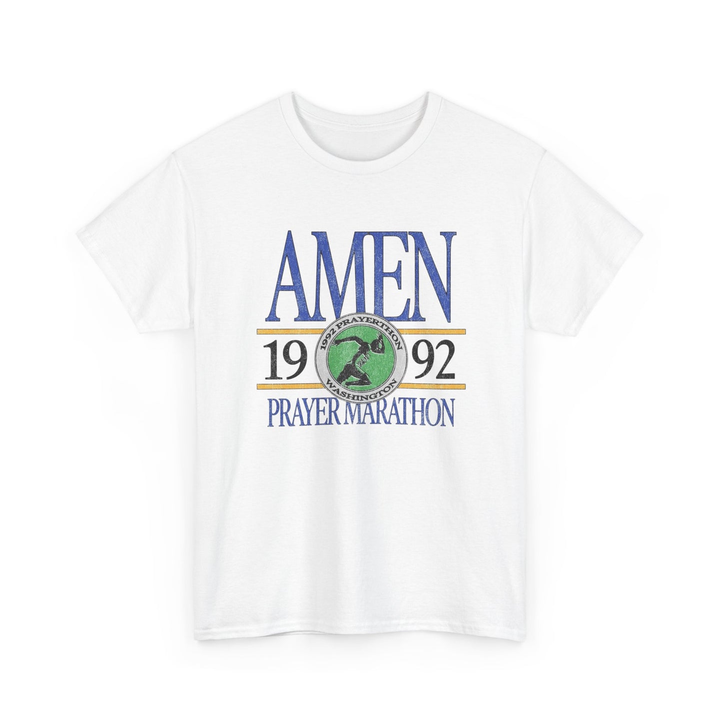 Prayer Marathon Graphic T Shirt Unisex Heavy Cotton Tee