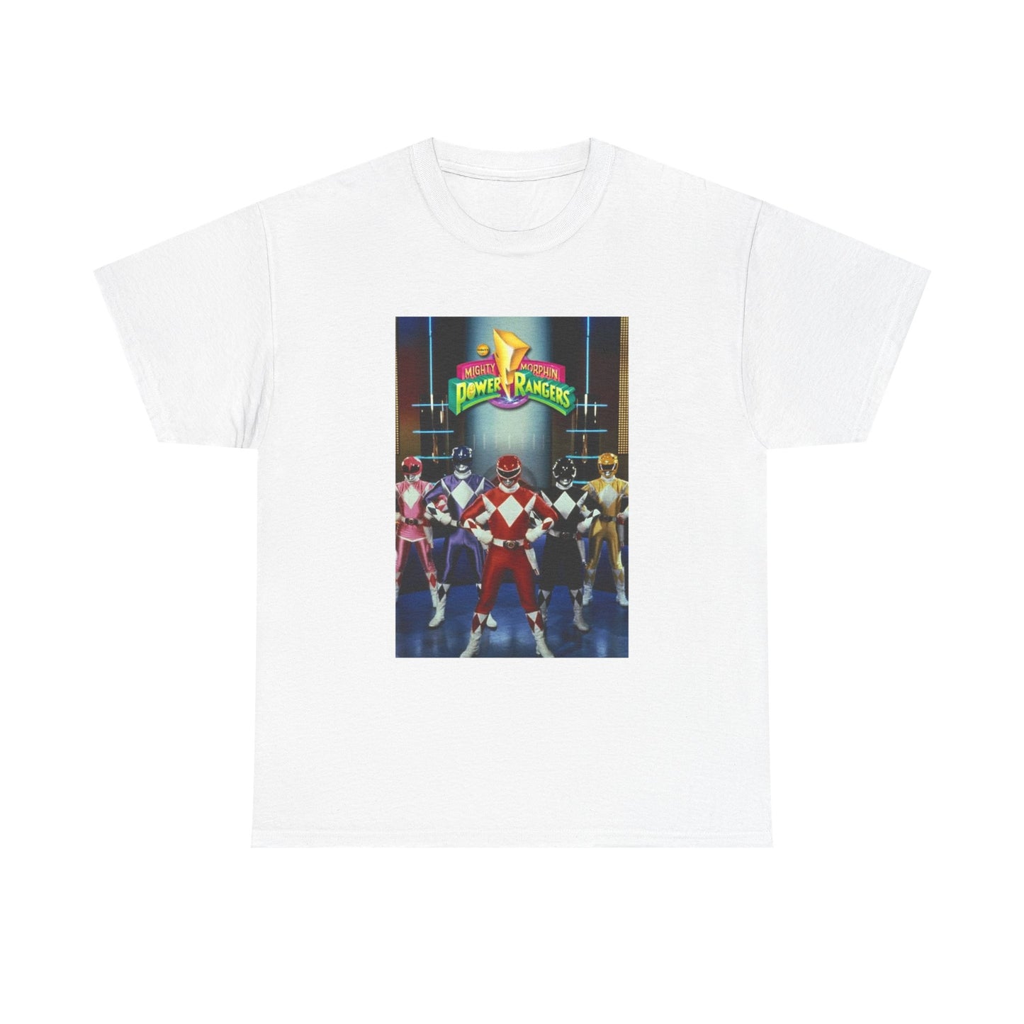 Power Rangers Tshirt Vintage 90s Kids Retro Tv Shows Unisex Heavy Cotton New