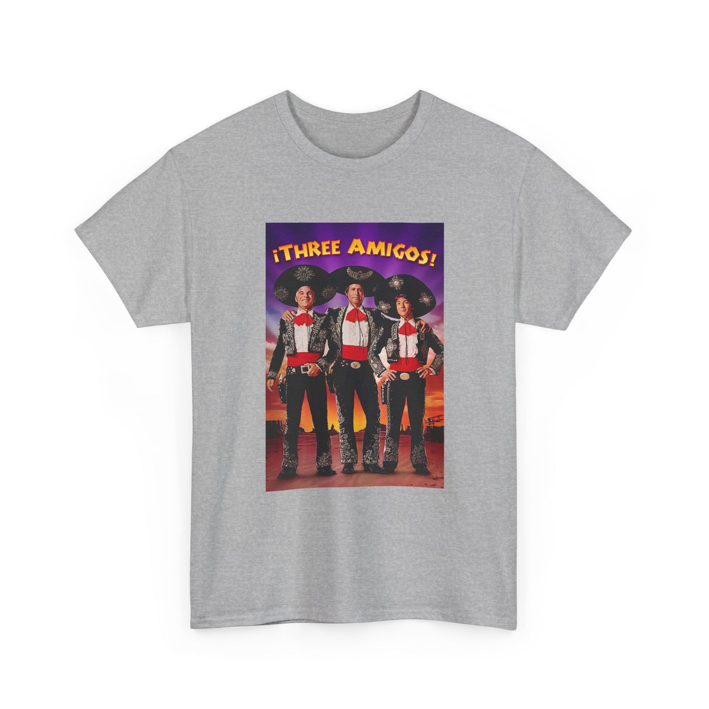 Three Amigos Tshirt Steve Martin Graphic Vintage Comedy Unisex Heavy Cotton Tee