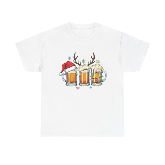 Christmas Beers Graphic T Shirt NEW ADULT