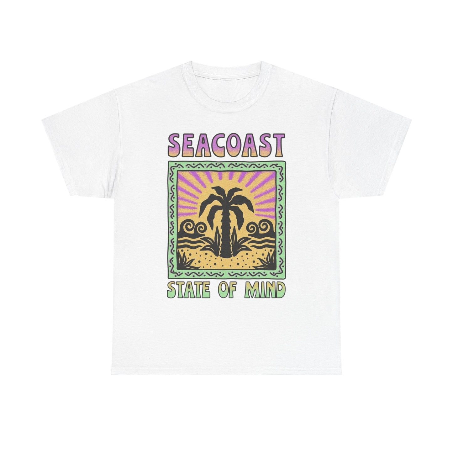 Seacoast State Of Mind Graphic T Shirt NEW Adult Regular Heavy Cotton Tee