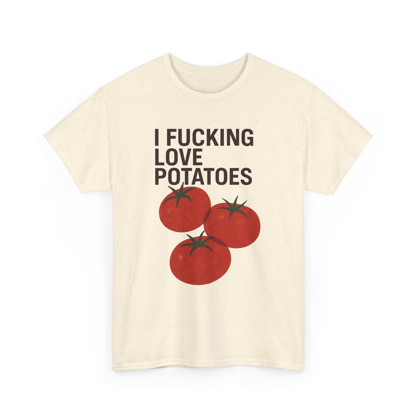 I Love Potatoes Funny Jokes Graphic T Shirt Unisex Heavy Cotton Tee Gift Vintage