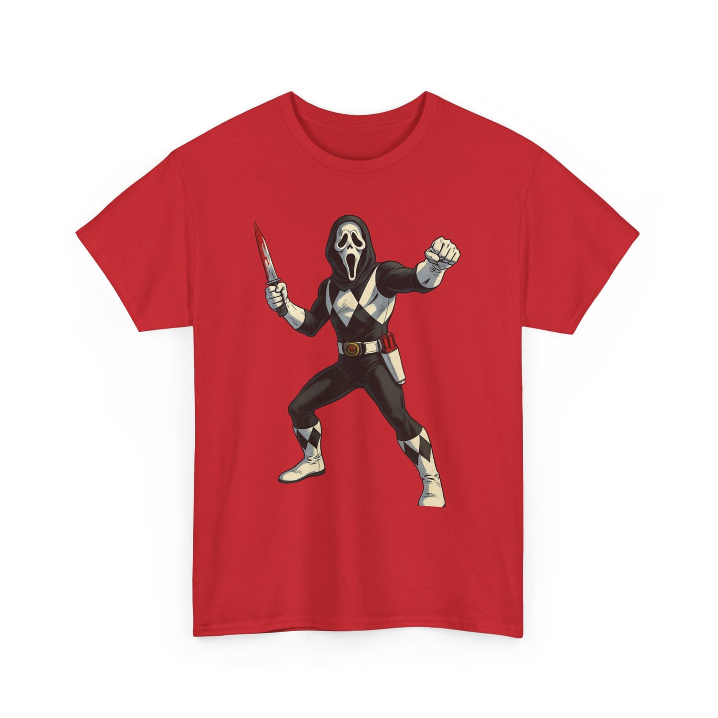 Power Rangers Funny Scream Graphic T Shirt NEW Unisex Heavy Cotton Tee