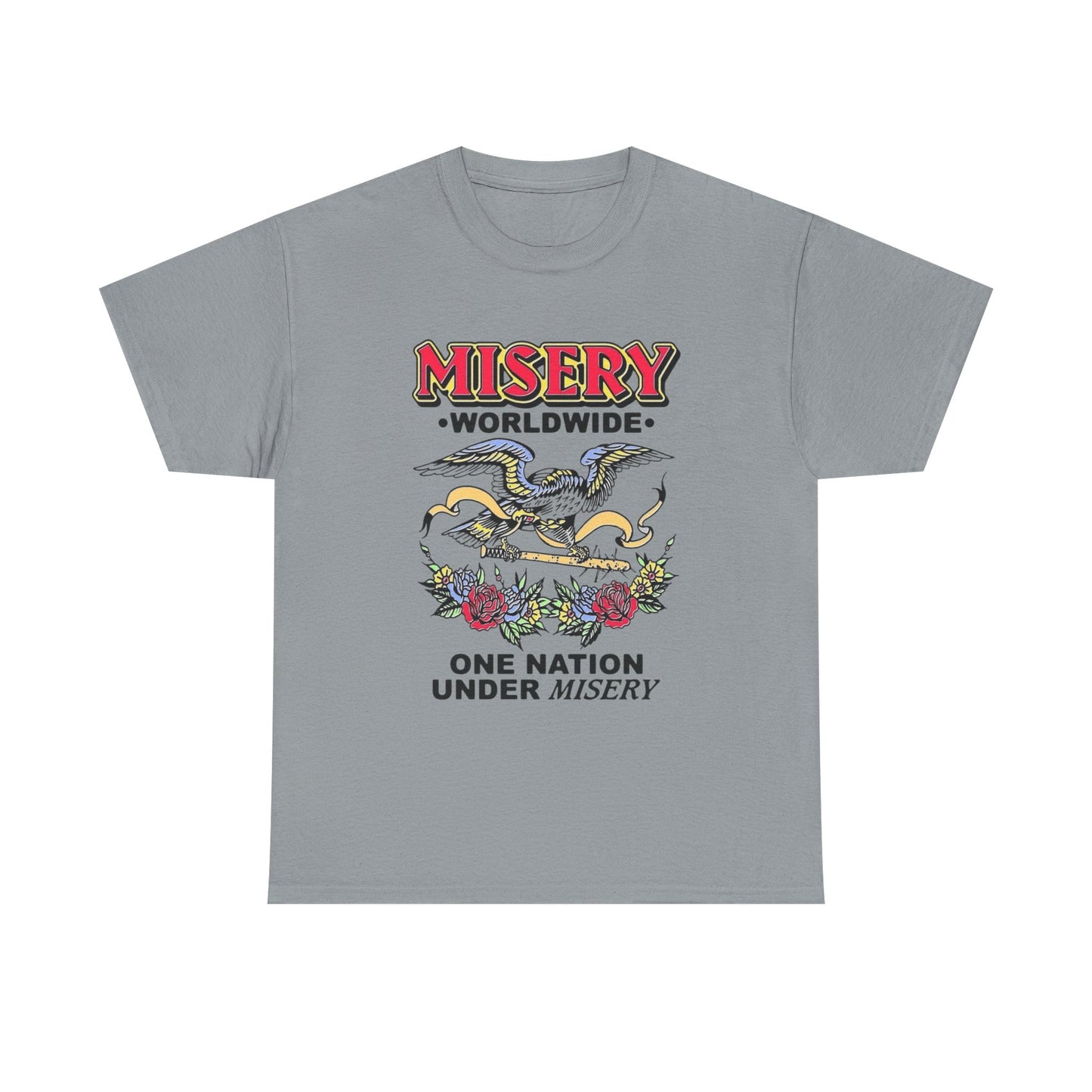 Misery Worldwide Graphic T Shirt Unisex Heavy Cotton Tee