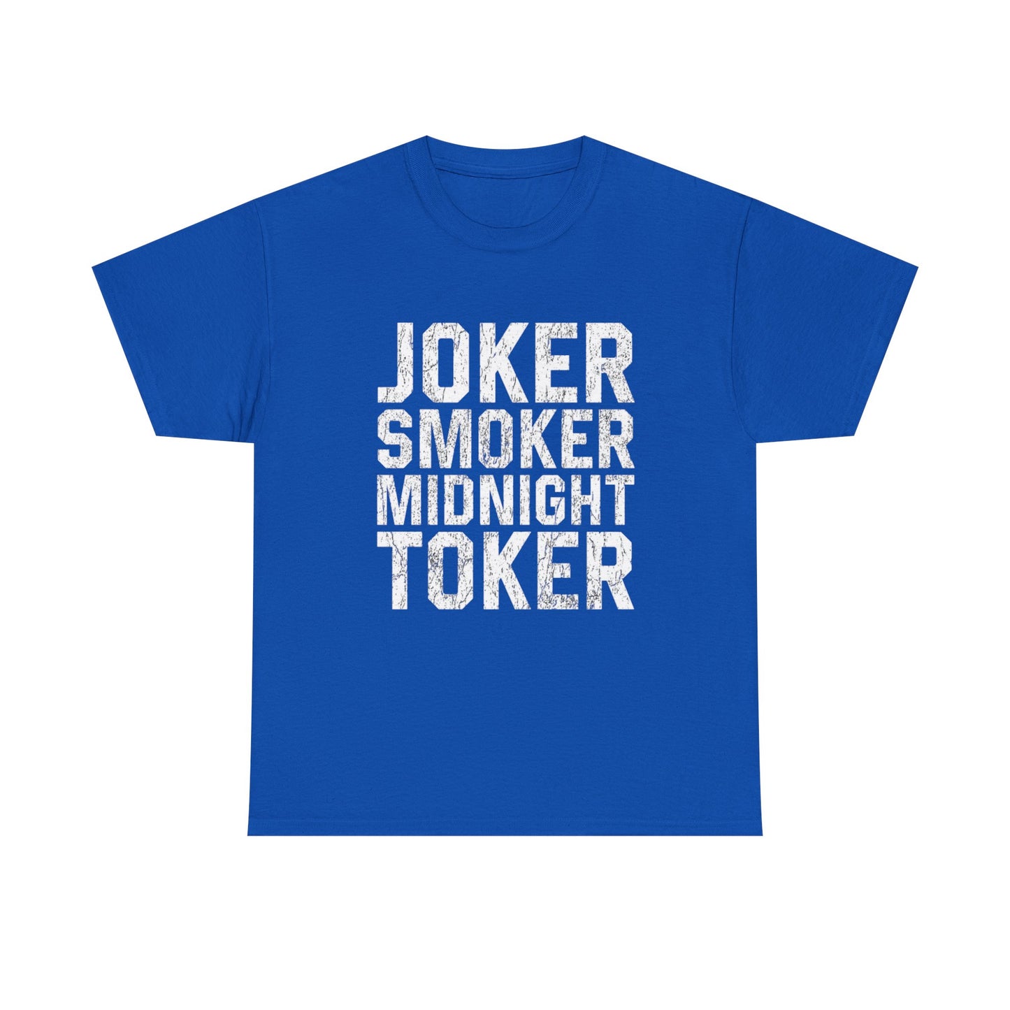 Joker Smoker Midnight Toker T Shirt Graphic Unisex Heavy Cotton Tee NEW GIFT