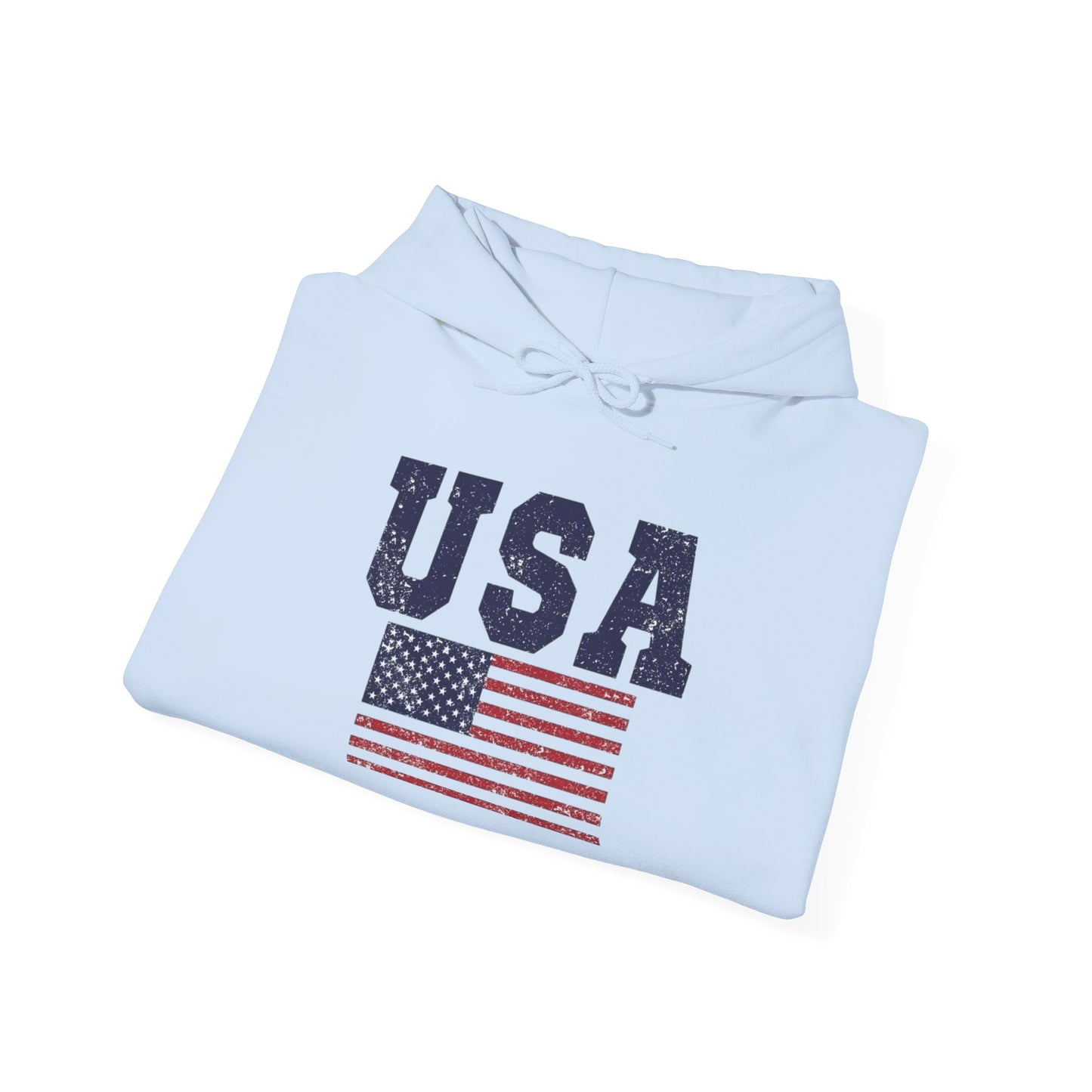 USA American Flag NEW COLORS Graphic Hoodie Unisex Heavy Blend Hooded Sweatshirt