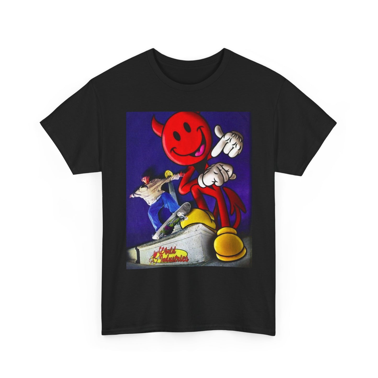 World Industries Graphic T Shirt Vintage Skateboarding Unisex Heavy Cotton Tee