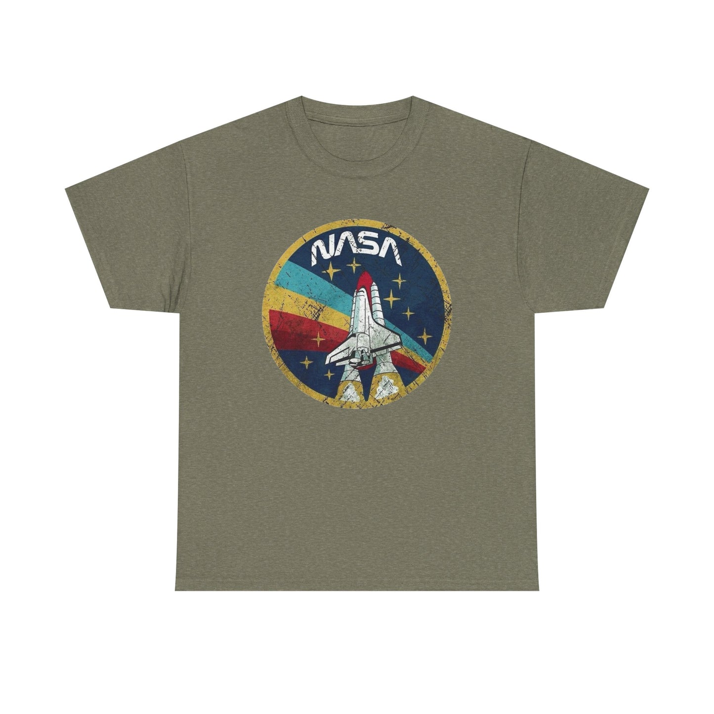 NASA Space Astronaut Vintage Graphic T Shirt Men's Heavy Cotton Tee